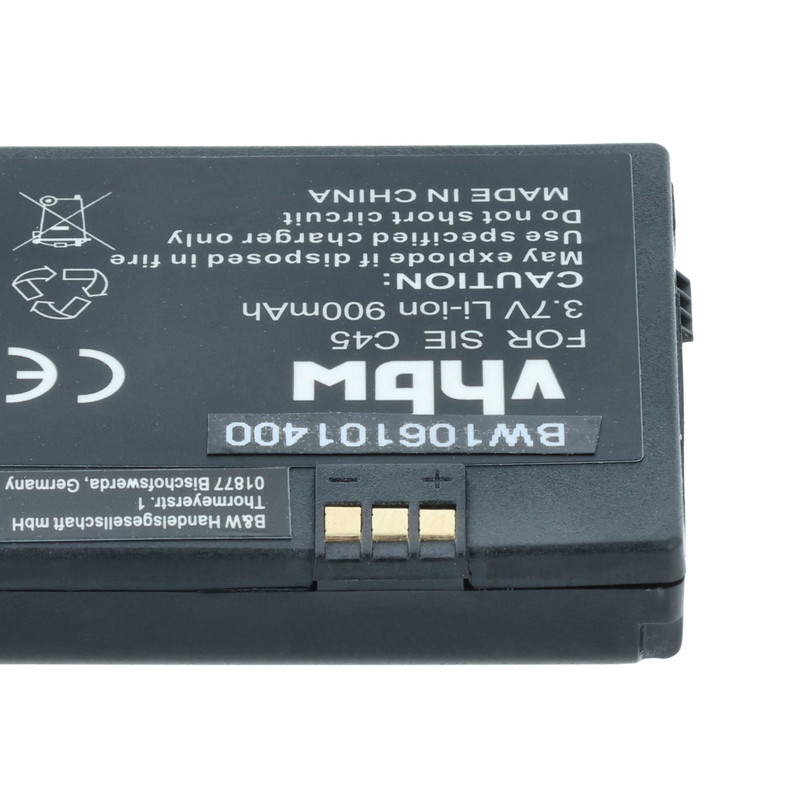 VHBW Helyettesítő akku Siemens C45 A50 M50 MT50 900mAh Li-Ion vásárlás, olcsó Mo