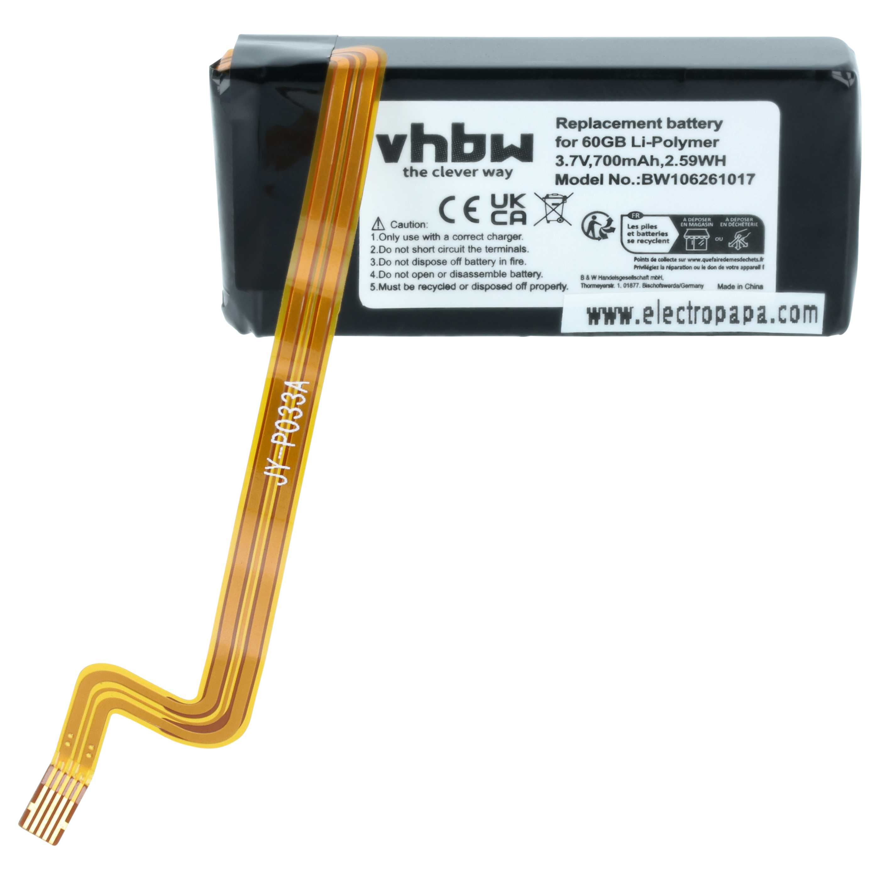 Battery for Apple Ipod Classic 160GB 120GB 700mAh | eBay UK