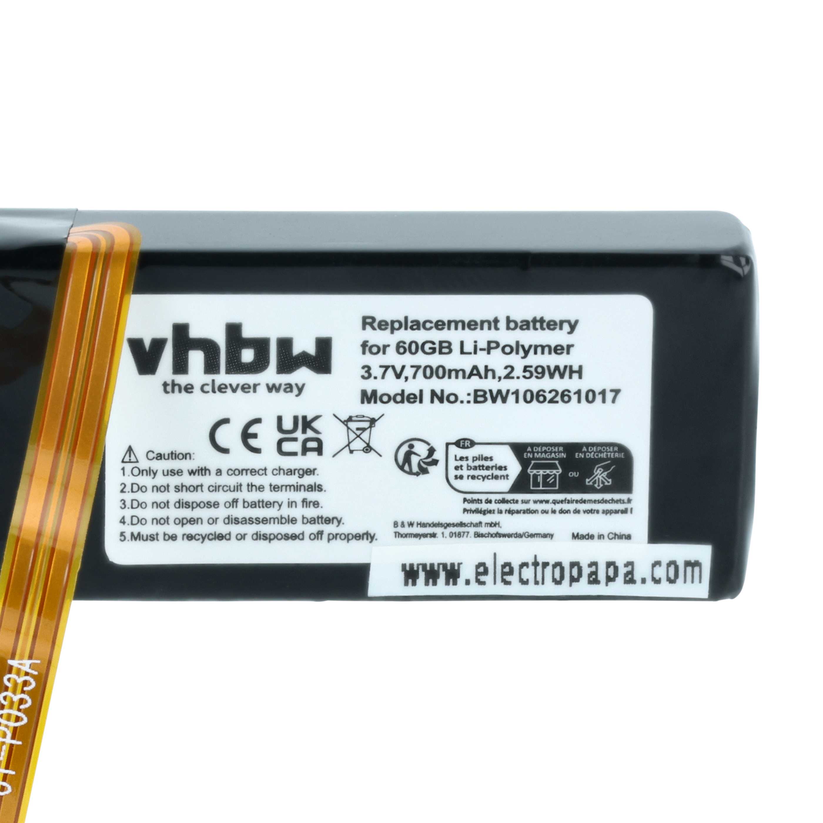 Battery for Apple Ipod Classic 160GB 120GB 700mAh | eBay UK