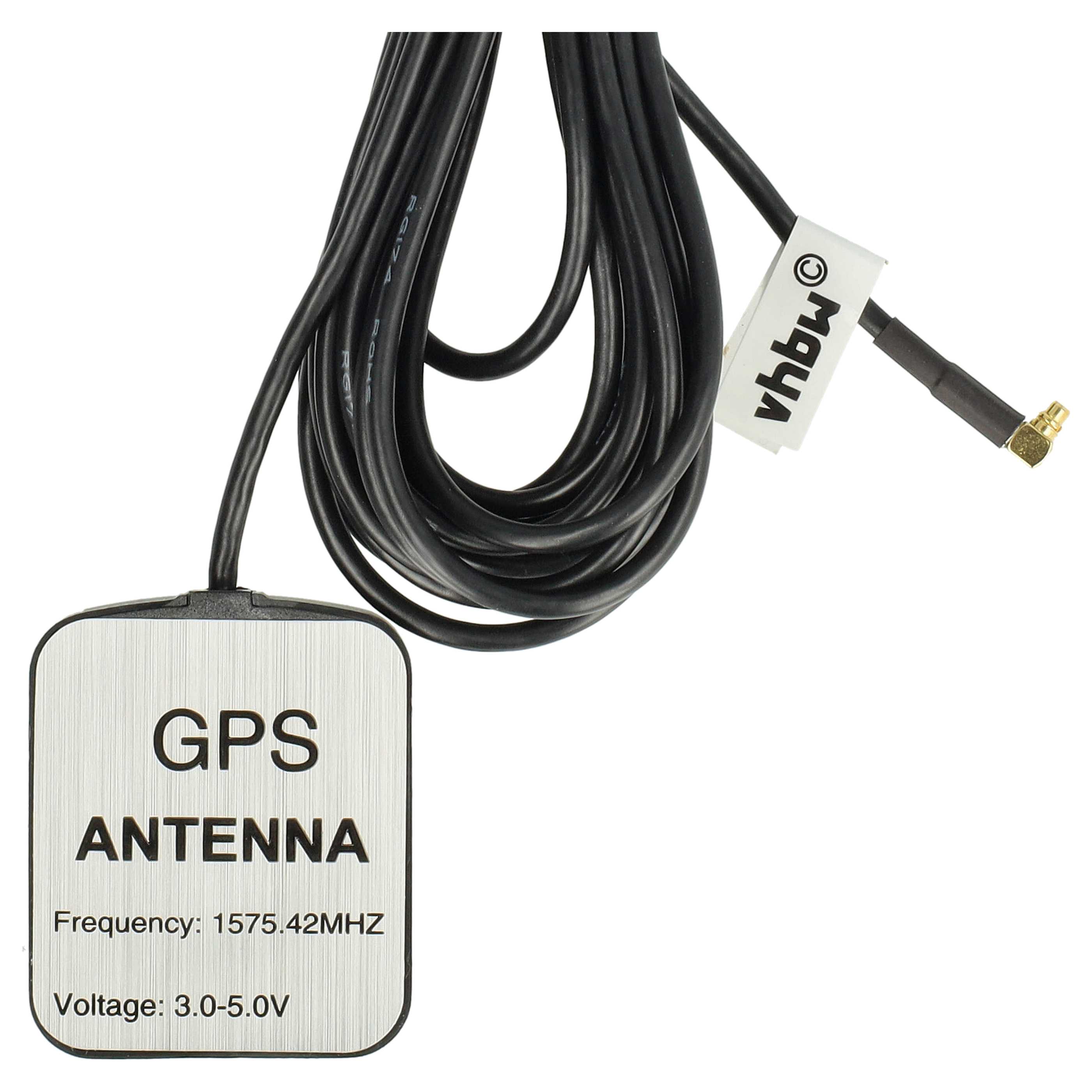 Antenne GPS MMCX Avec Pied Magnétique 5m - Meilleure Réception Pour Autoradio Et Navigation