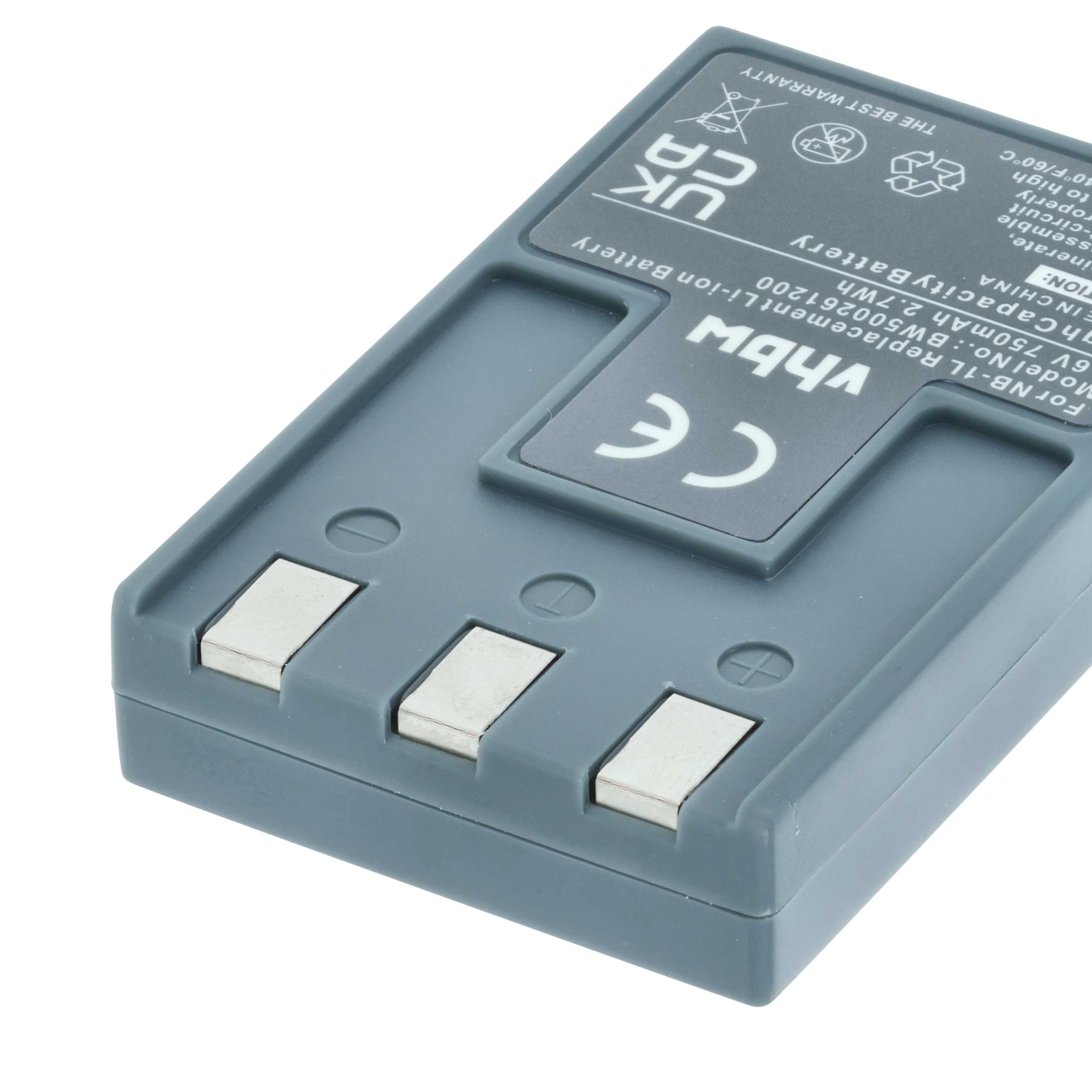 Qualità Batteria – Batteria per Canon Digital Ixus 430 – 1000 mAh – 3,7 V – Li-Ion