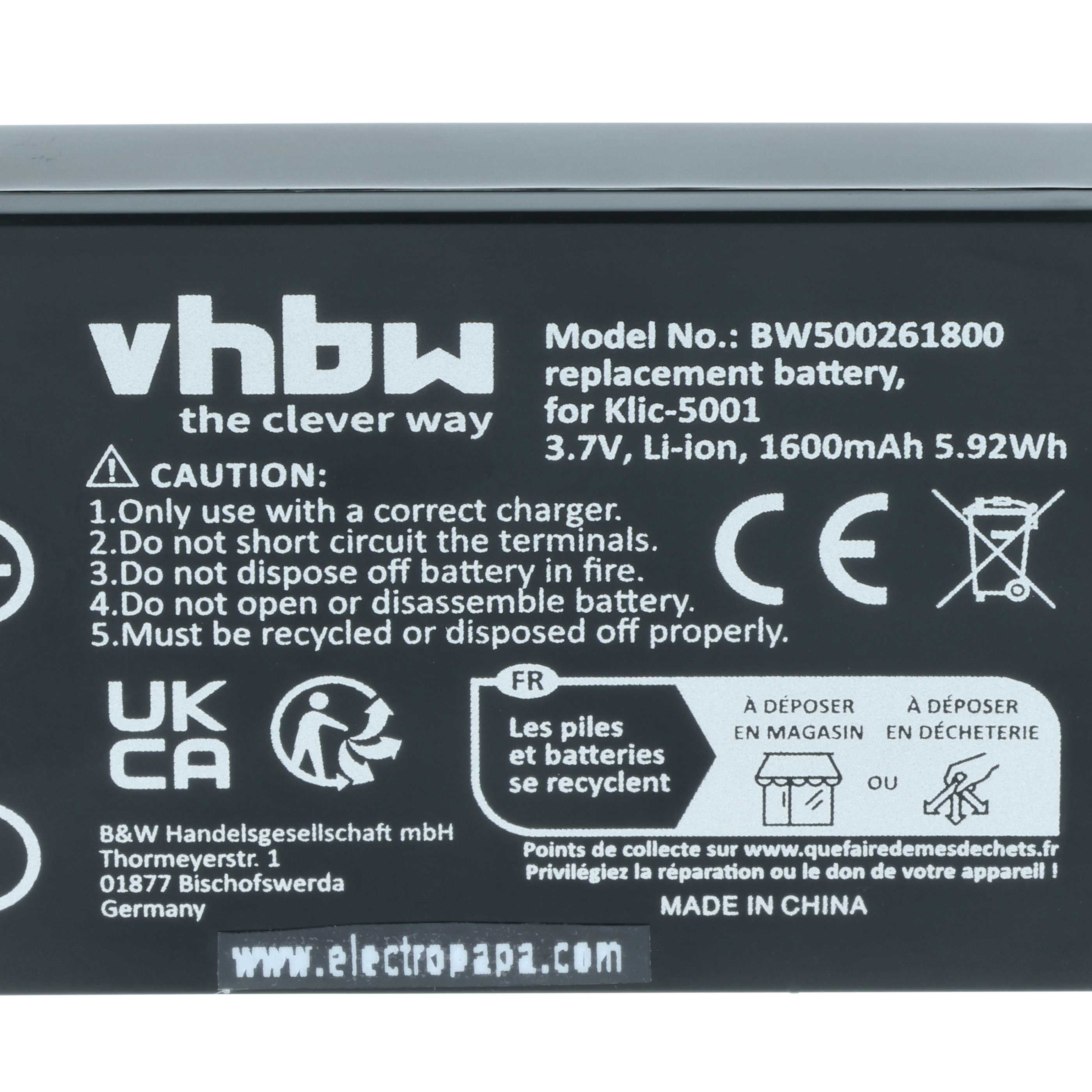 Batterie Otech Pour Appareil Photo Kodak Easyshare P712 - 1800 MAh NiMH, Garantie 2 Ans