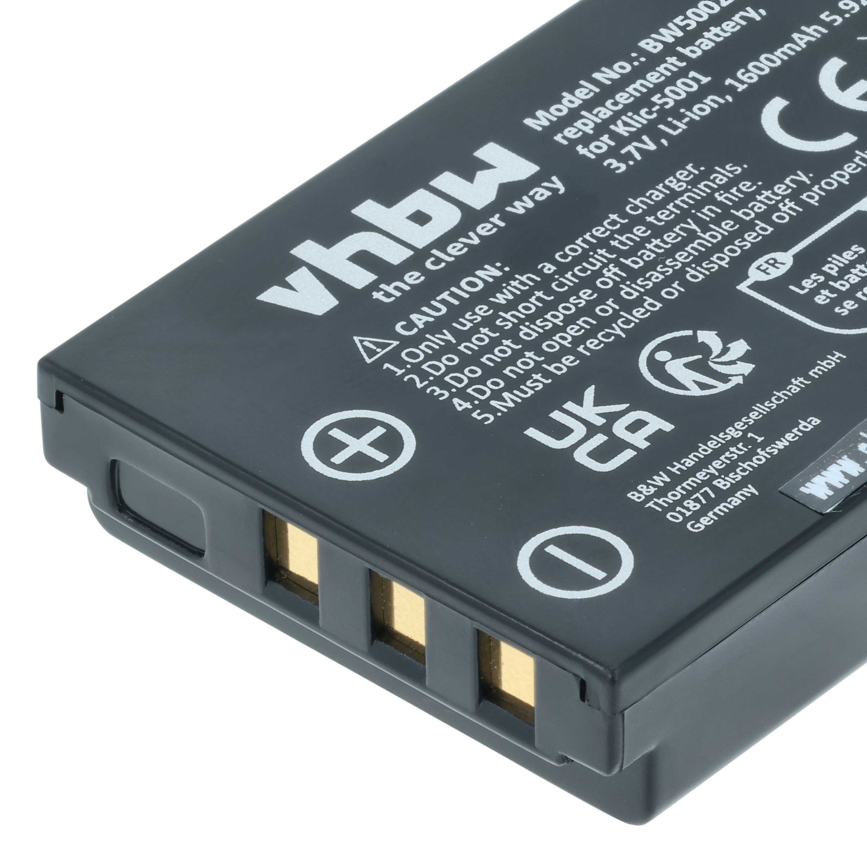 Li-ion Battery For Kodak EasyShare Camera P712 P850 P880