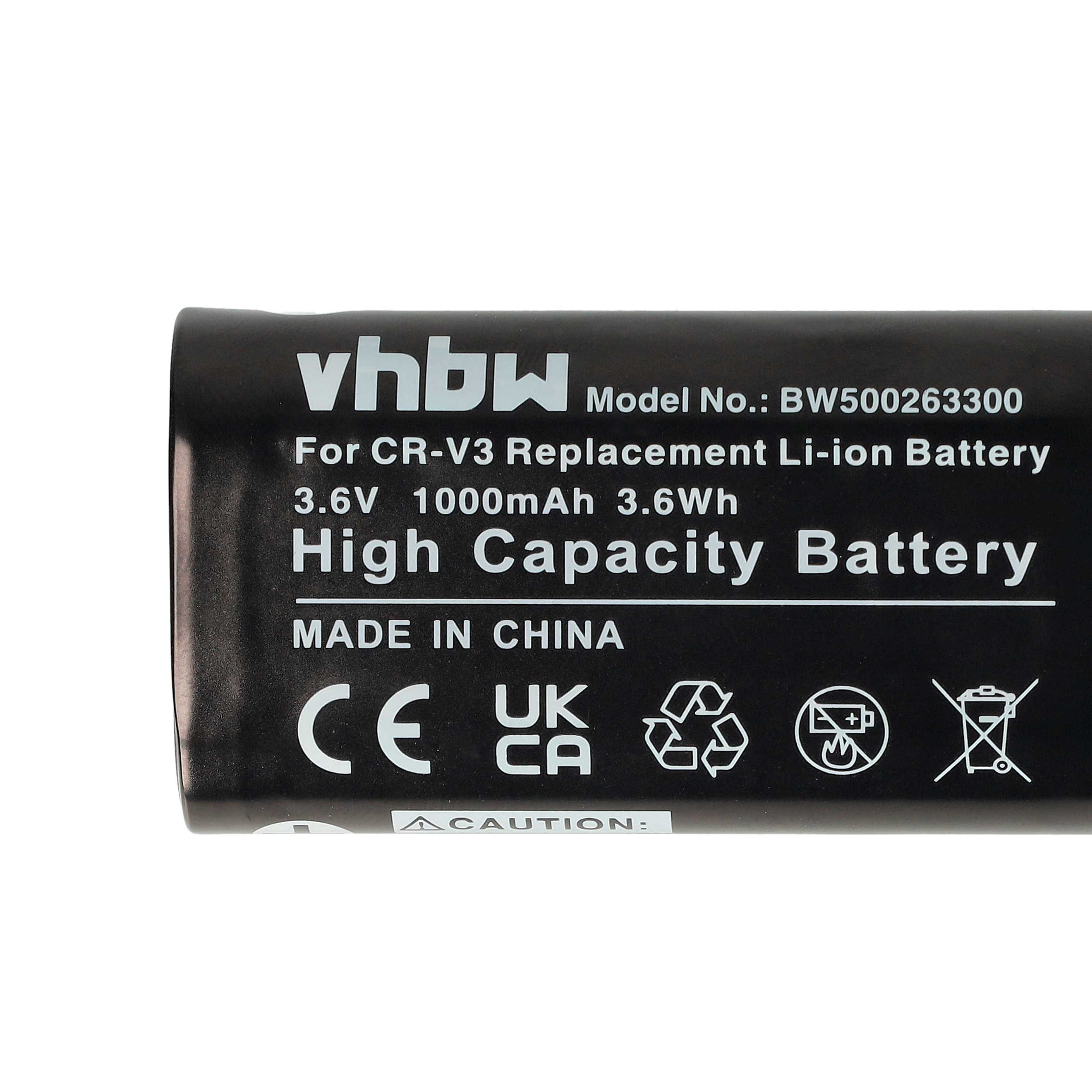 Batteria Vhbw Compatibile Canon PowerShot A60/A70 – 1000mAh Li-Ion Sostituisce CR-V3