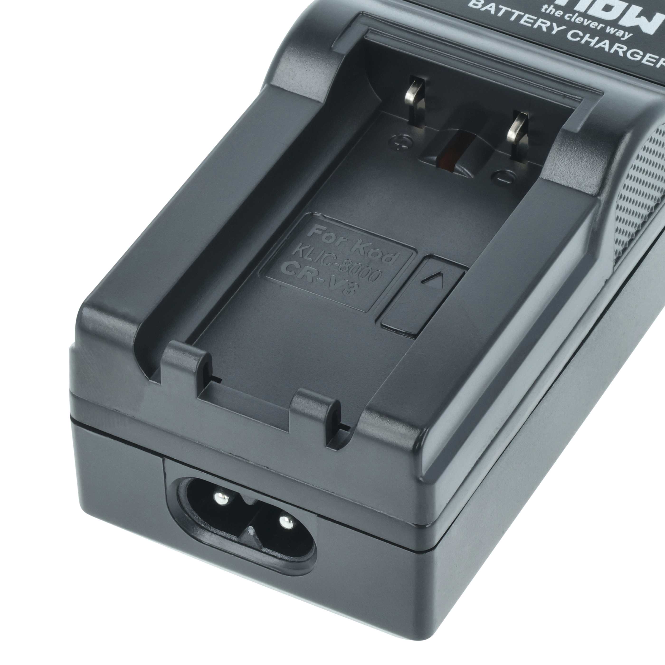 Set Batteria Li-Ion E Caricabatterie Da Auto Per Fotocamera Pentax Optio, Casio, Kodak E Altri – Sostituto CRV3 - 3