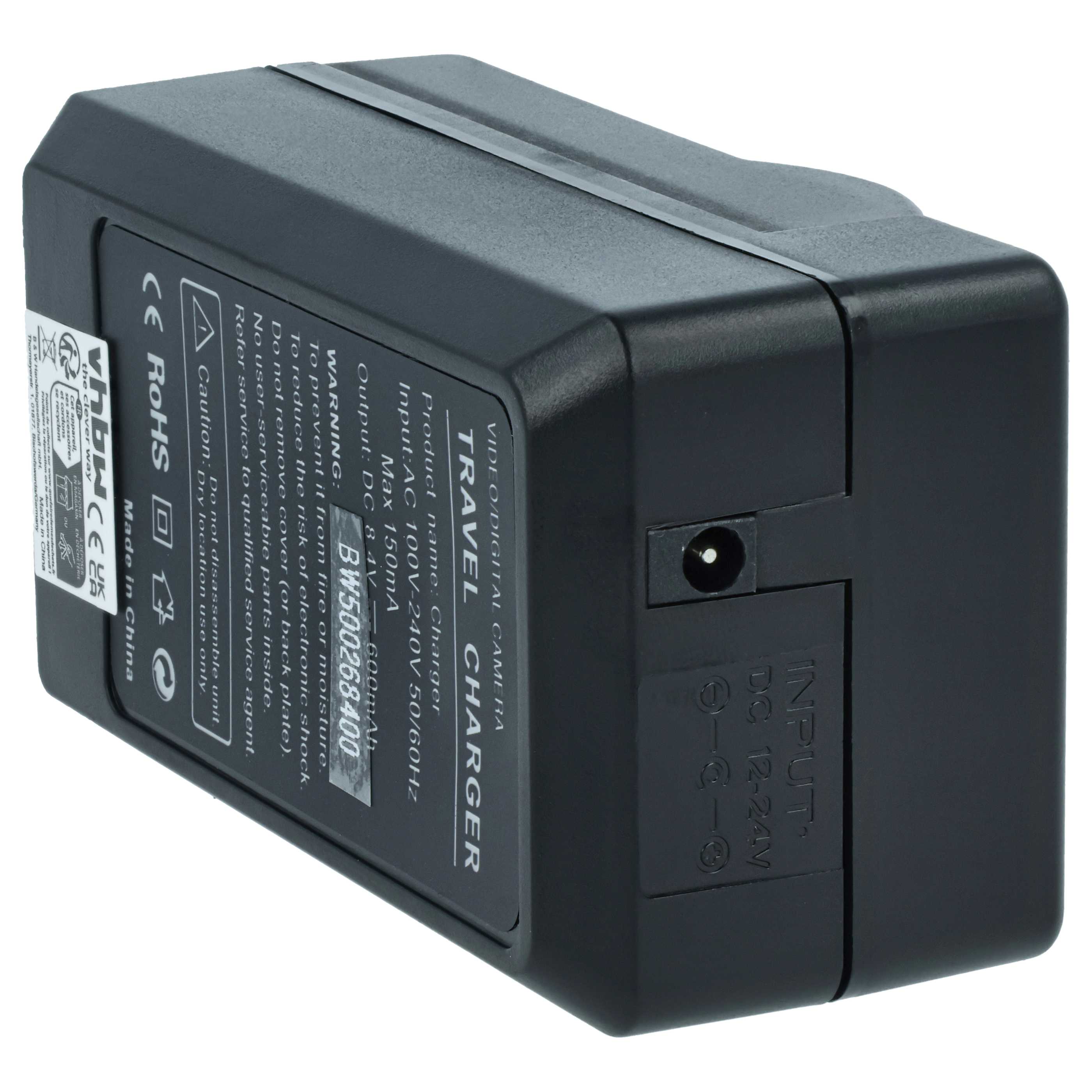 Trade-Shop Caricatore Per Canon BP-208/BP-308/BP-315 Con Cavo Auto - Doppia Alimentazione 100-240V E 12V, LED E Protezioni