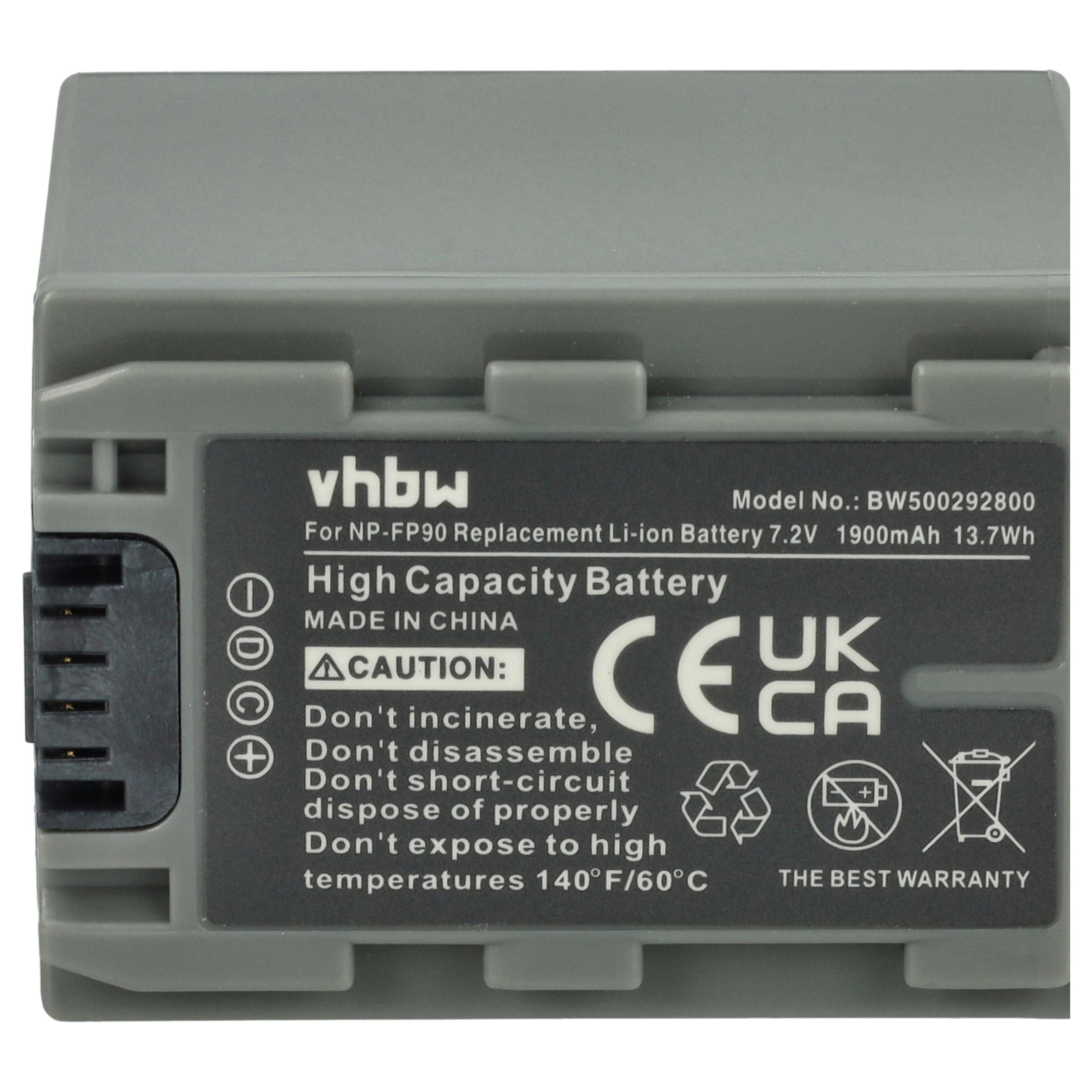 vhbw 3x batteria compatibile con Sony DCR-HC19, DCR