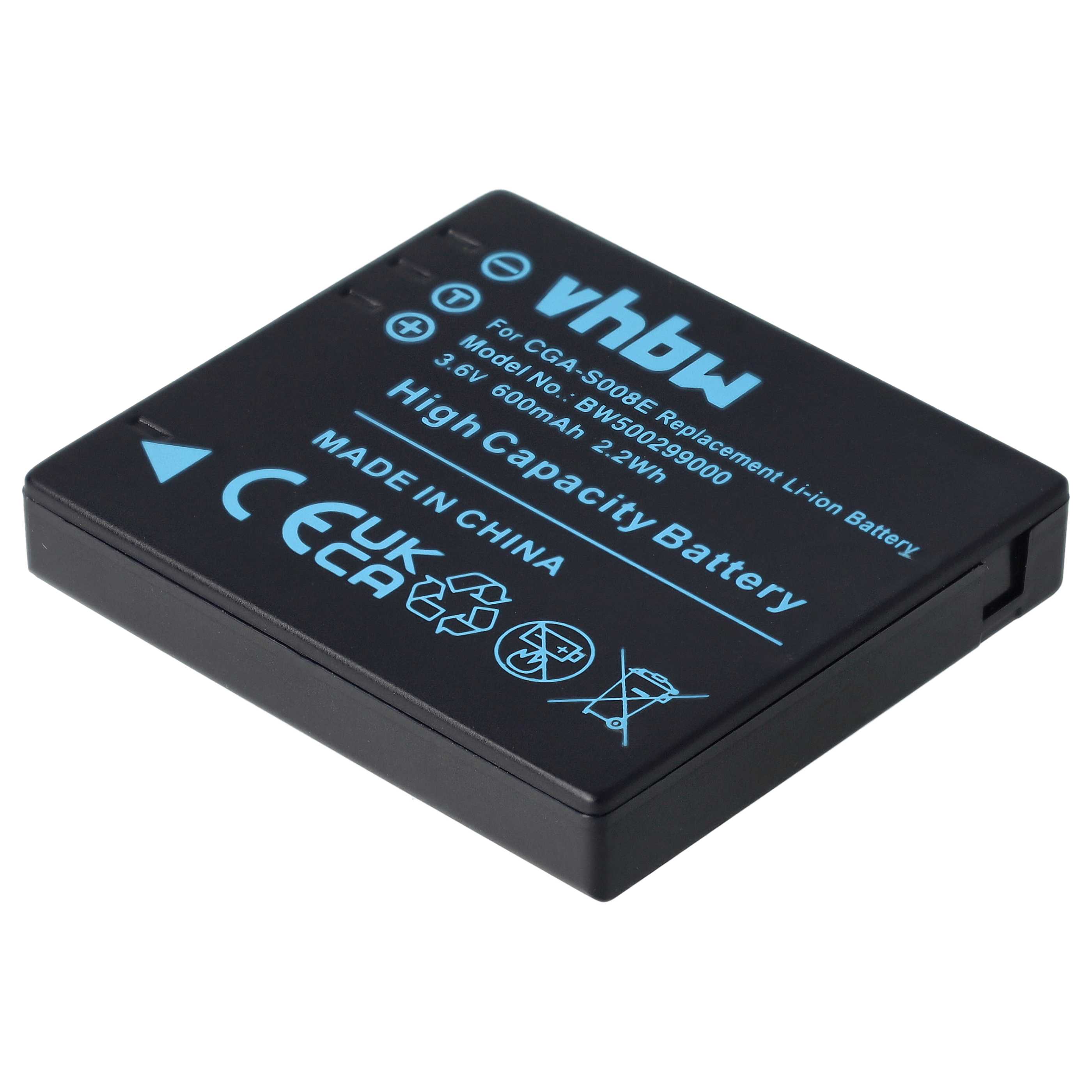 Batteria CellePhone 1050mAh Per Panasonic Lumix DMC-FX30 FX33 FX35 – CGA-S008A