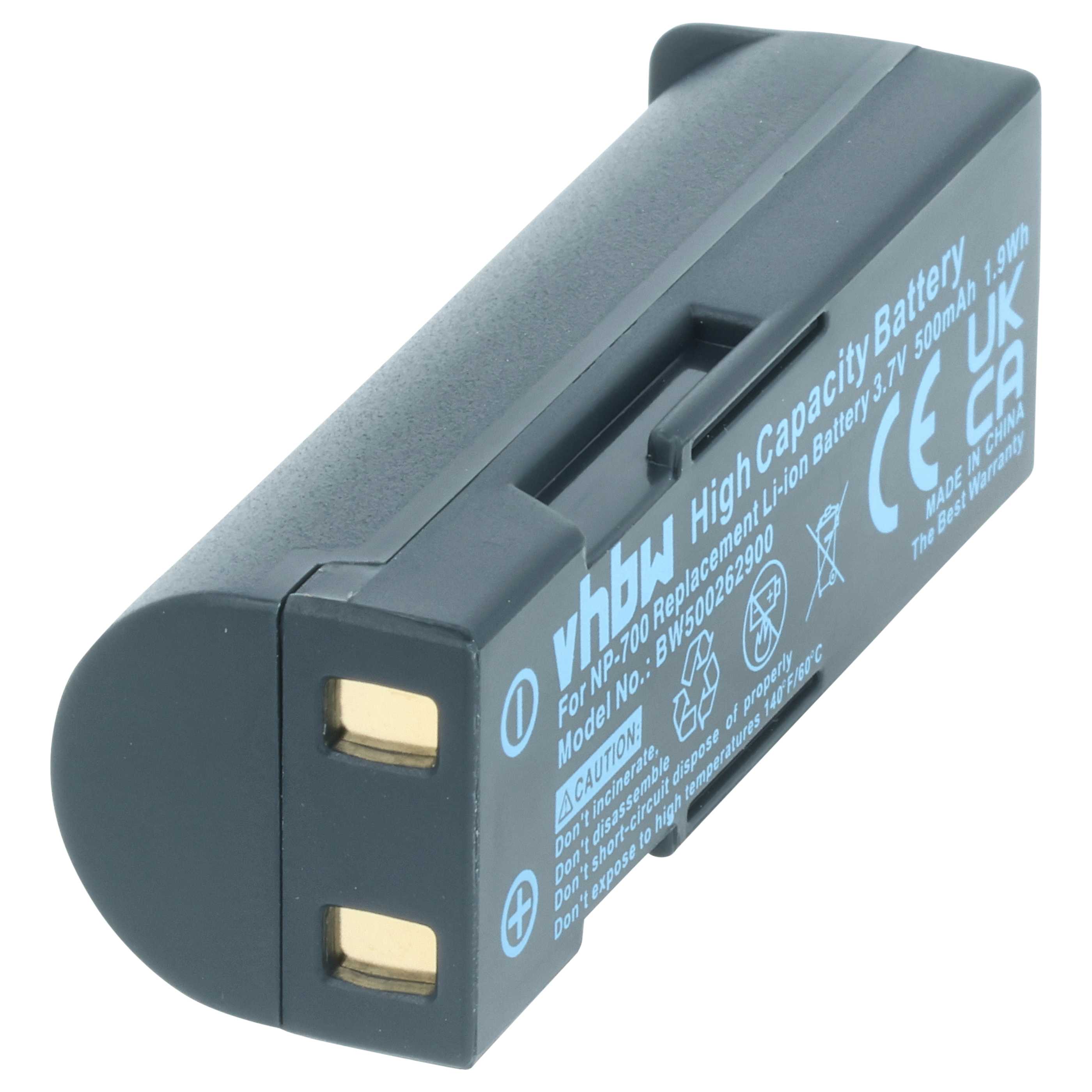 vhbw 1x Battery Compatible with Olympus IR Series IR-500 Camera (700mAh