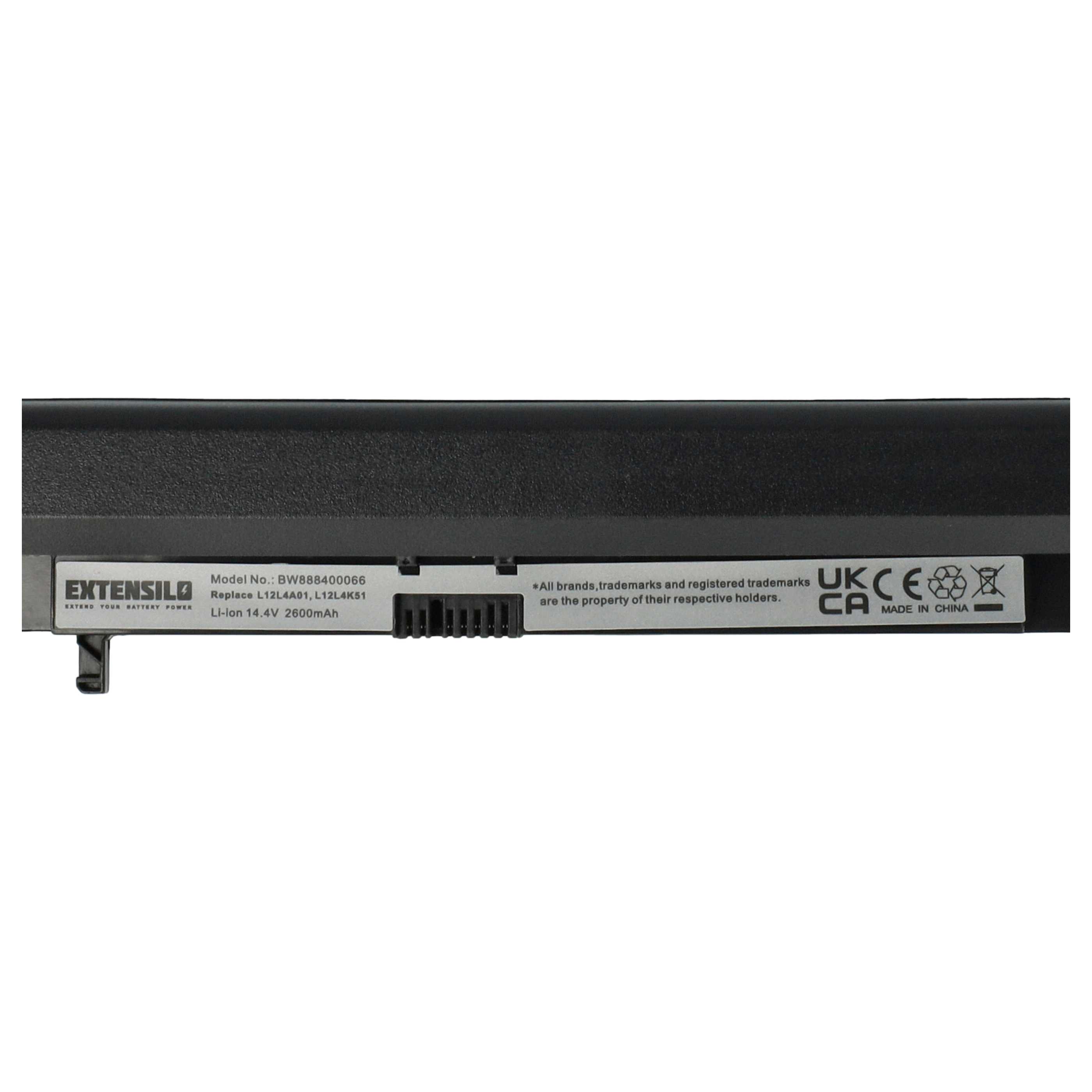 Vhbw Batteria Sostitutiva Per Lenovo L12M4E51, L12M4A01, L12L4K51, 14.4V 2200mAh Li-Ion - 6