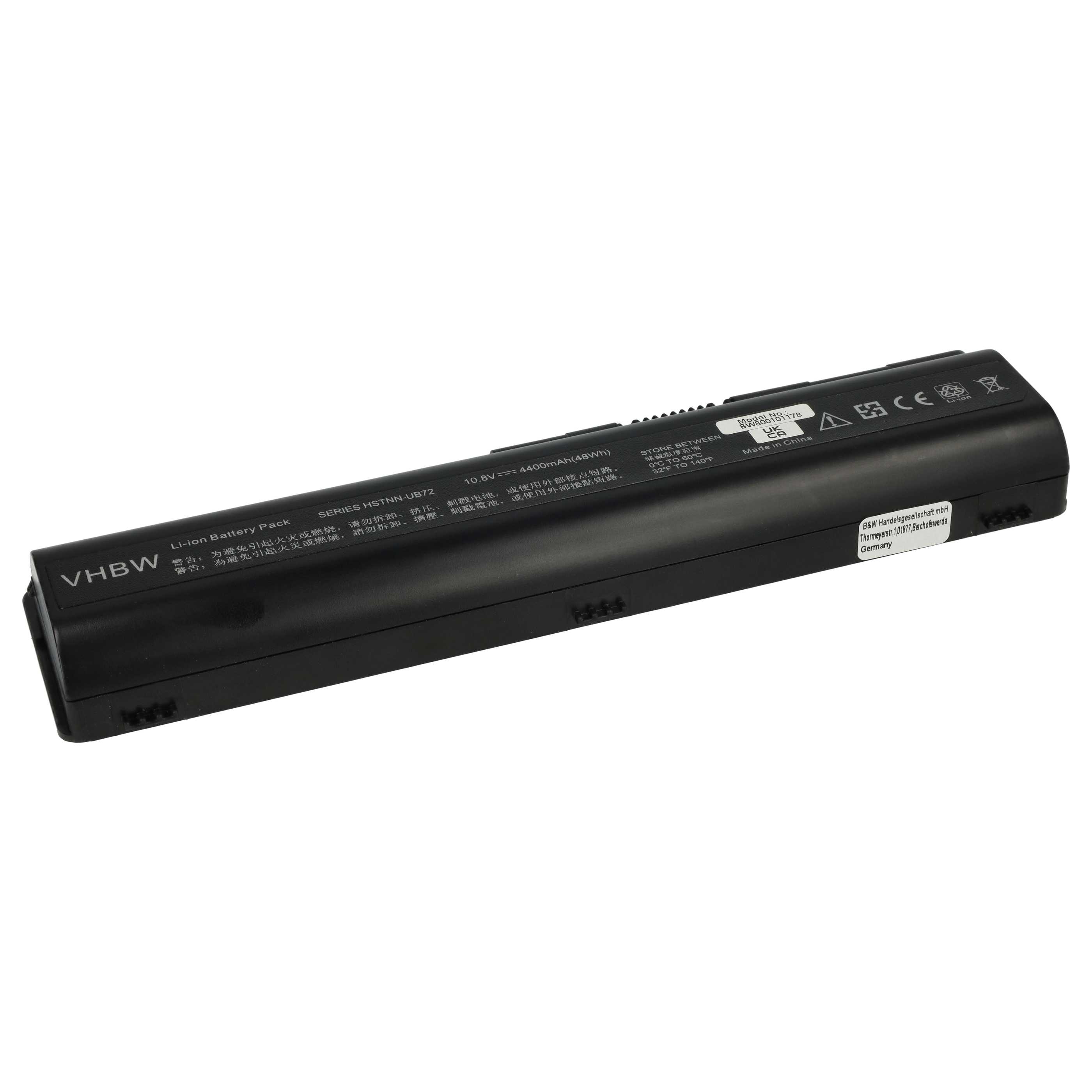 ITALIANBIZ Batteria Compatibile Con HP Pavilion Dv6-2128el Dv6-2129el Dv6-2130el Dv6-2131el Dv6-2135sl Dv6-2136el Dv6-2137el Dv6-2137sl Dv6-2140el Dv6-2141sl Dv6-2142sl - 7