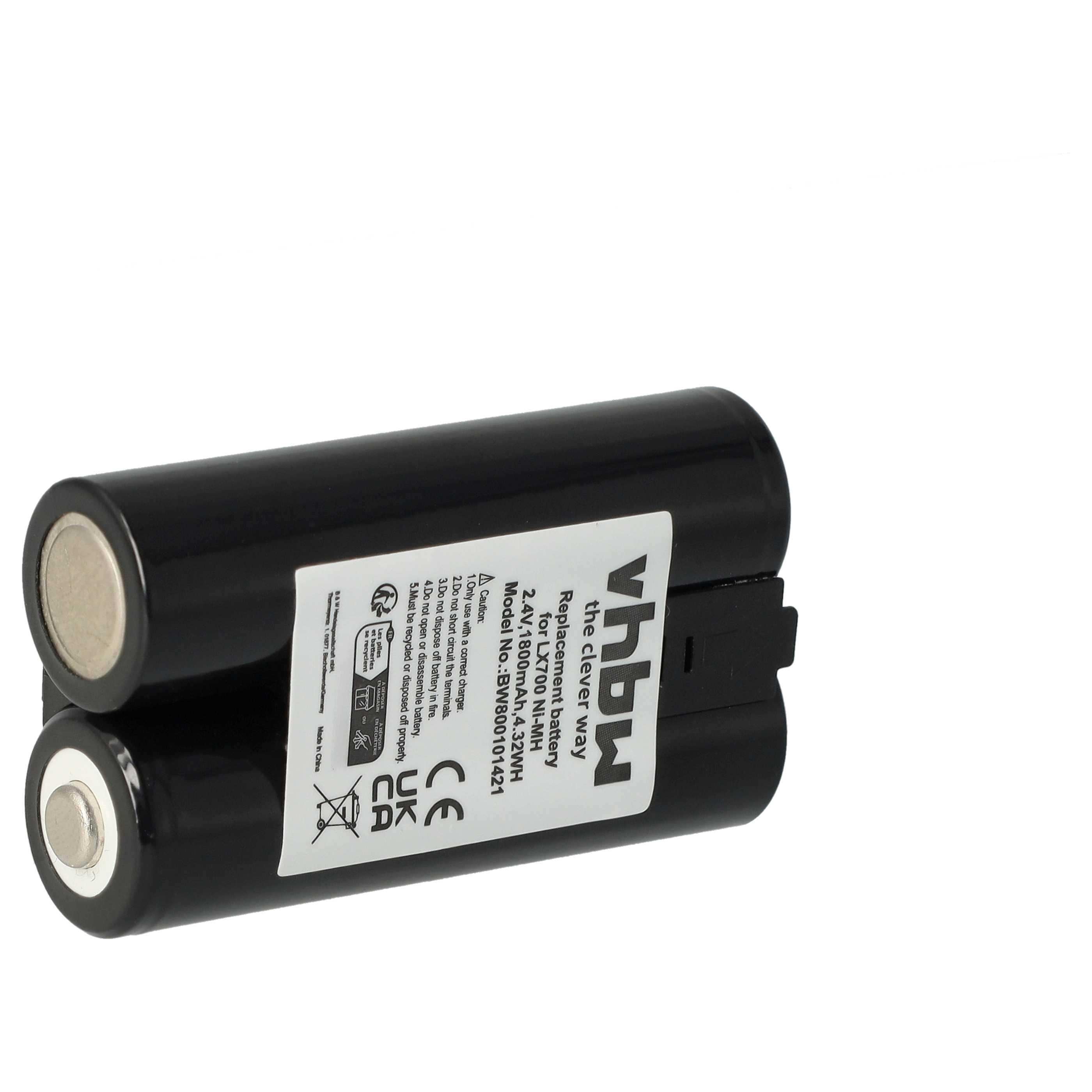 Batterie Ni-H 1800Ah pour LOGITECH LX700 Cordless Desktop, -BAK89B