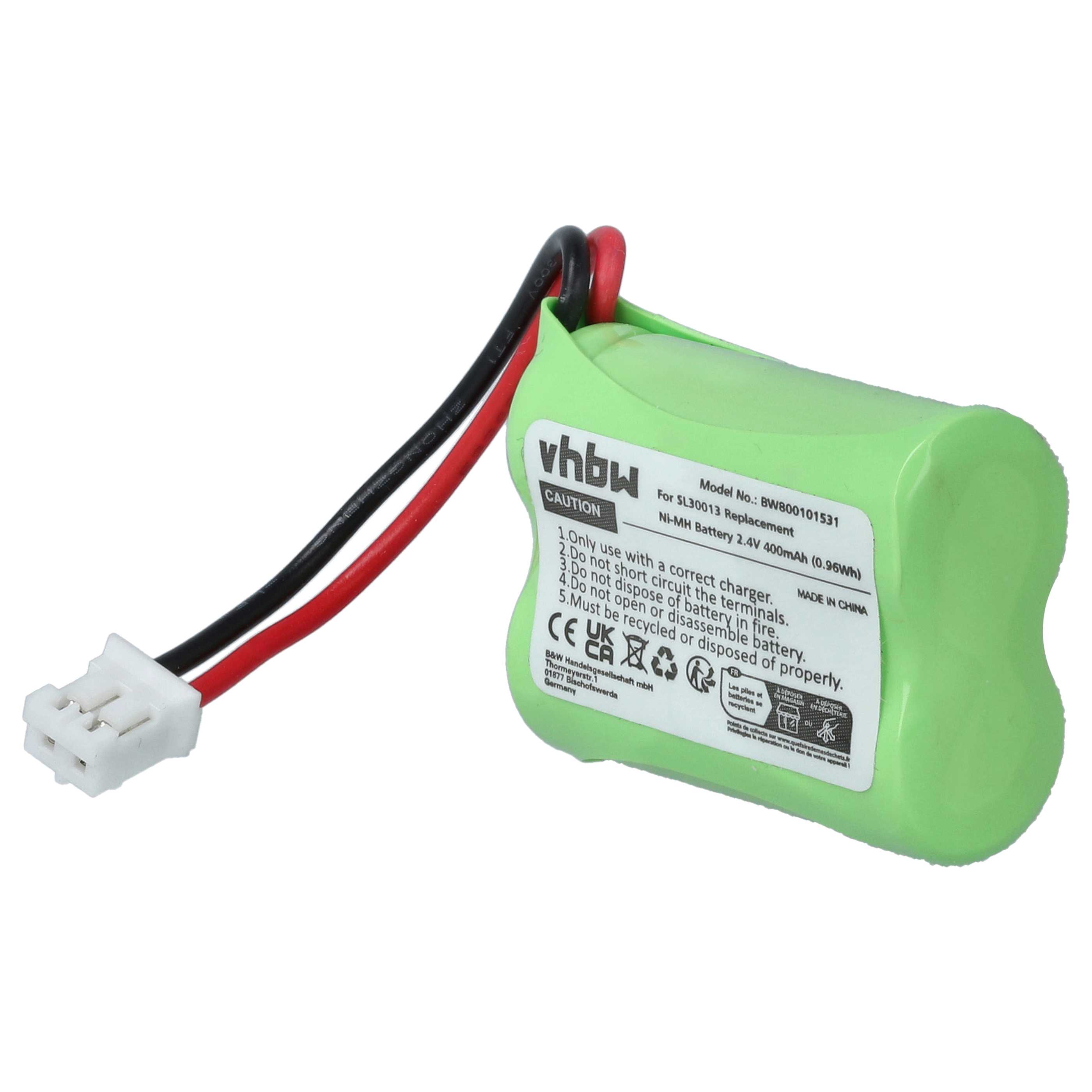Batterie comme SL30013 400mAh 2,4V - Zdjęcie 8 z 9