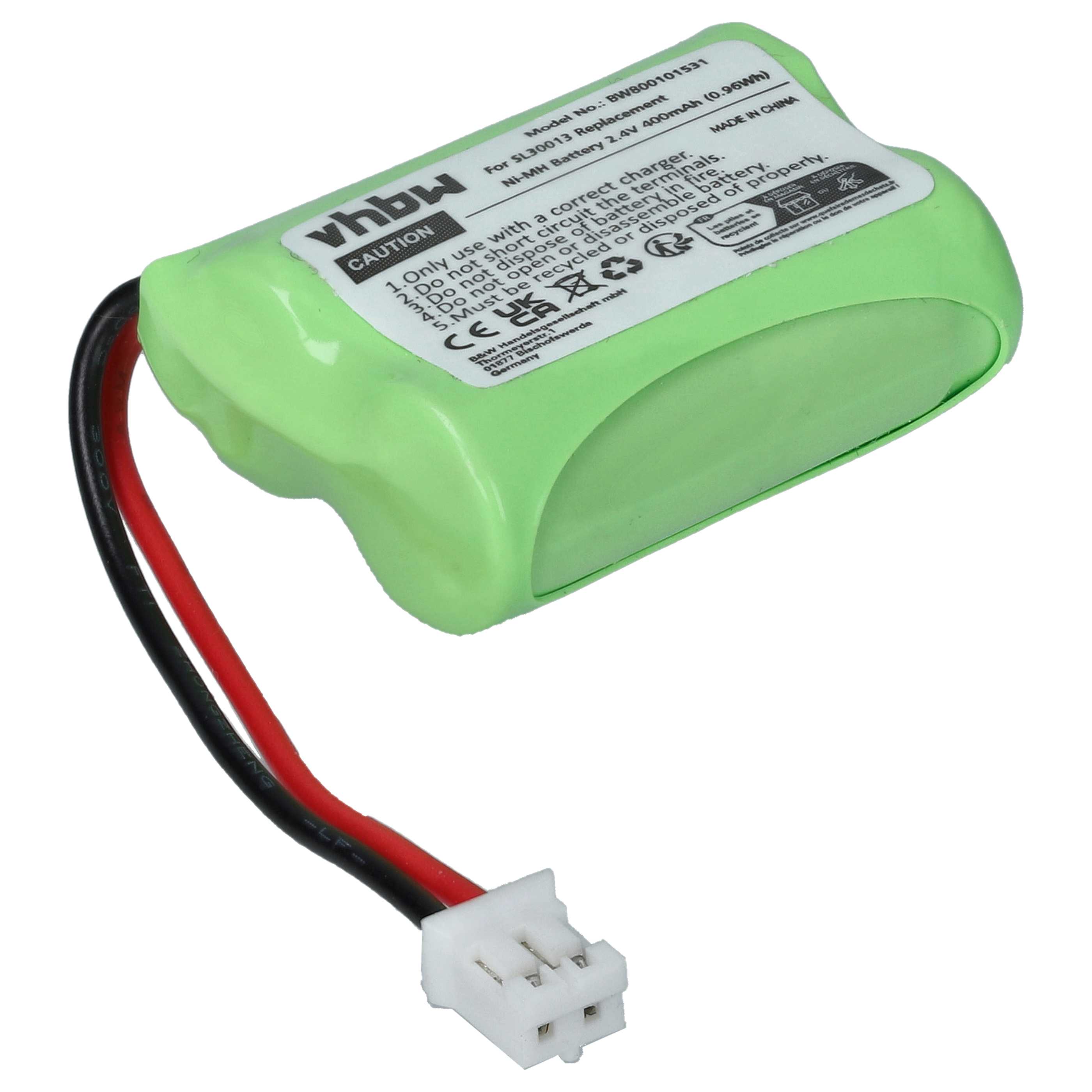 Batterie comme SL30013 400mAh 2,4V - Zdjęcie 9 z 9