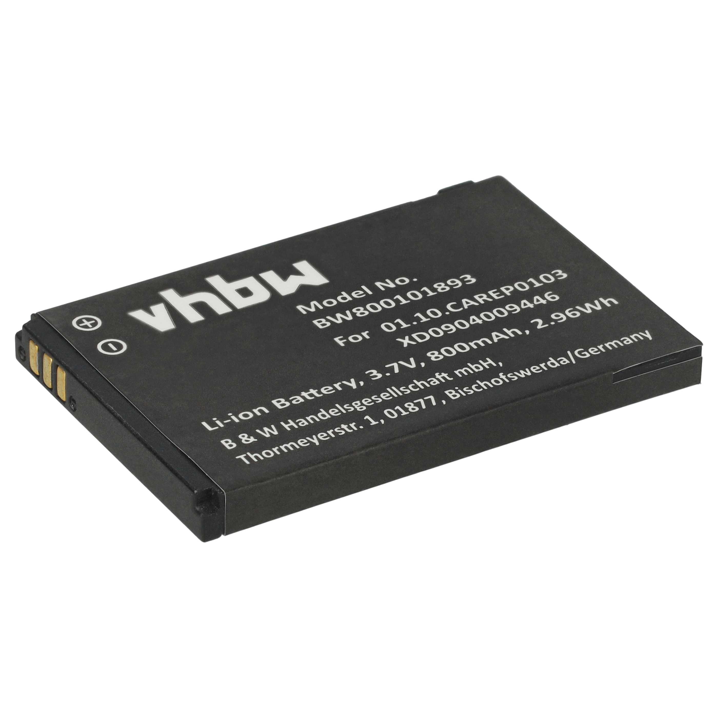 Battery for Doro Type 01.10.CAREP0103, 3.7 V, Li-Ion