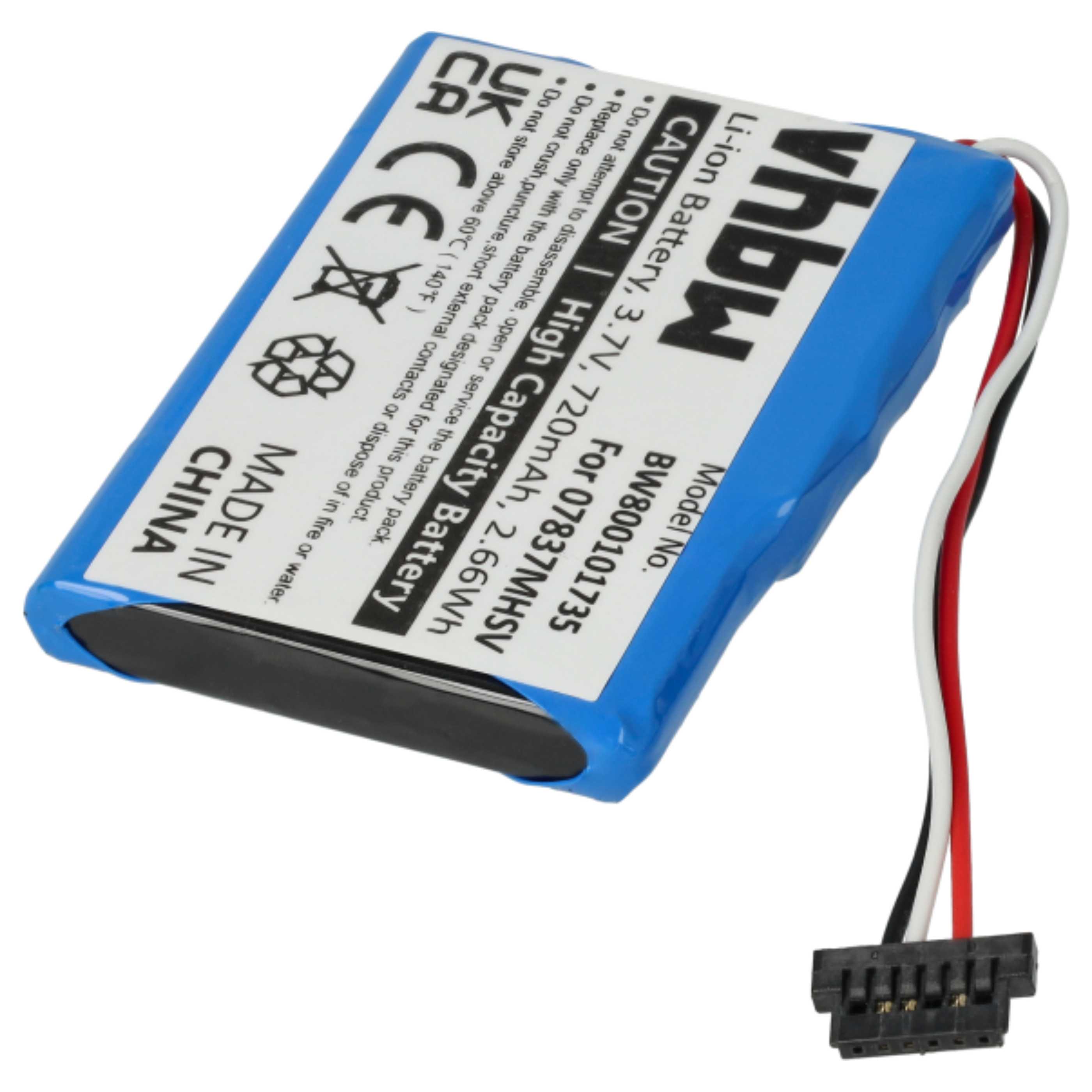 Akku kompatibel mit Mitac 780914QN - Li-Ion - für Mio Moov 150, 200