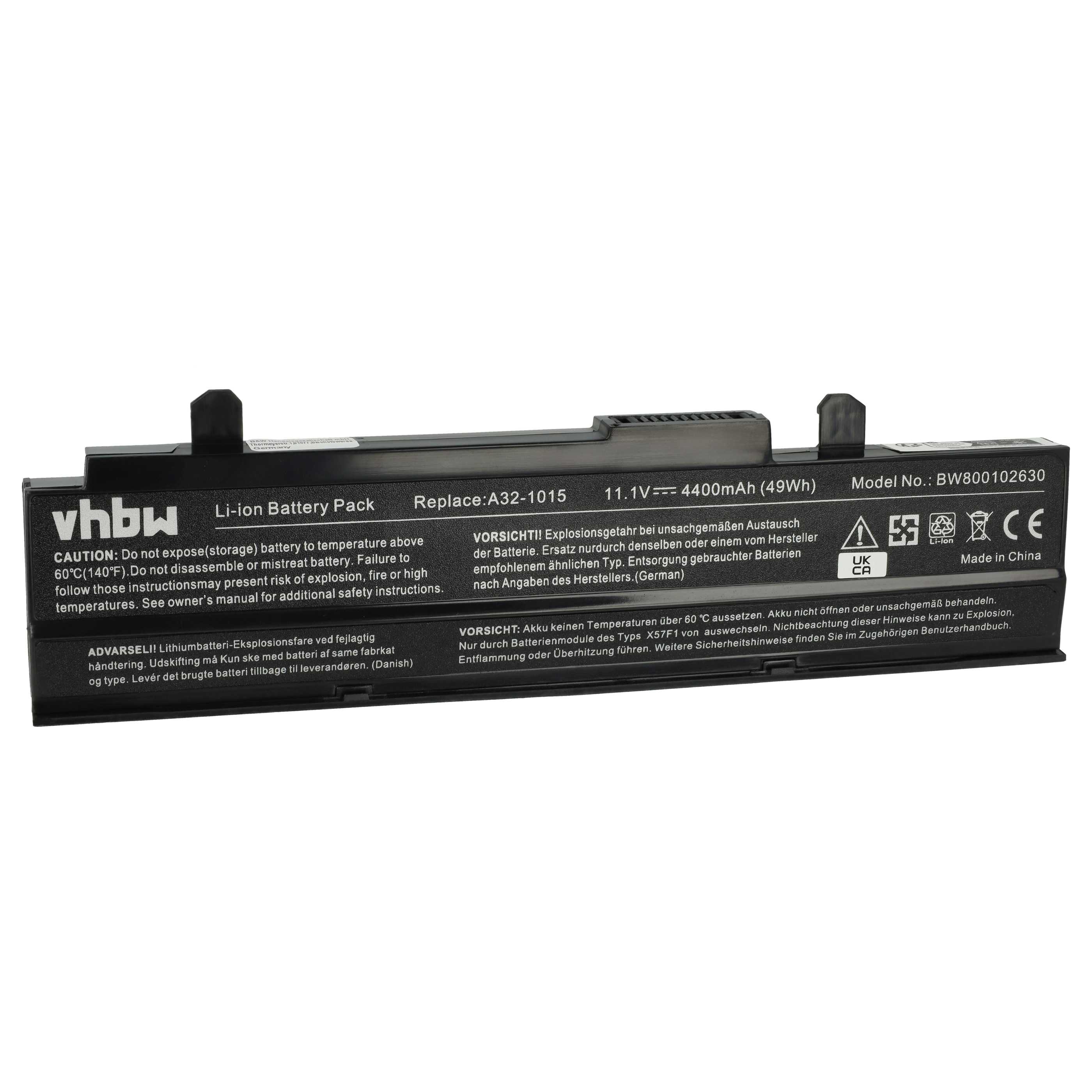 Batterie remplace Asus A32-1015 PL32-1015 AL31-1015 A31-1015 4400mAh