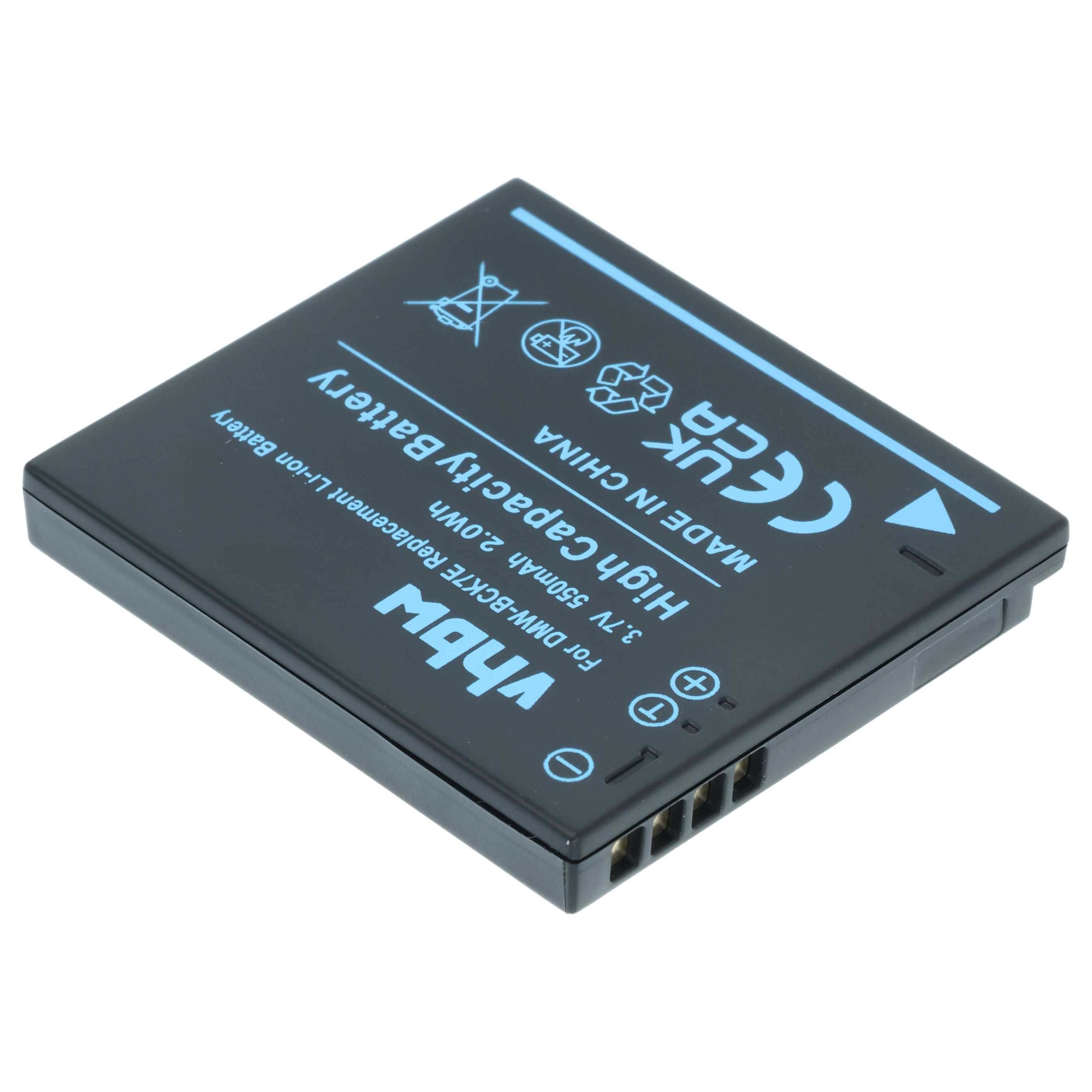 Batterie Li-ion Vhbw 550mAh Pour Panasonic VW-BCK7, NCA-YN101H/G - 3,7V
