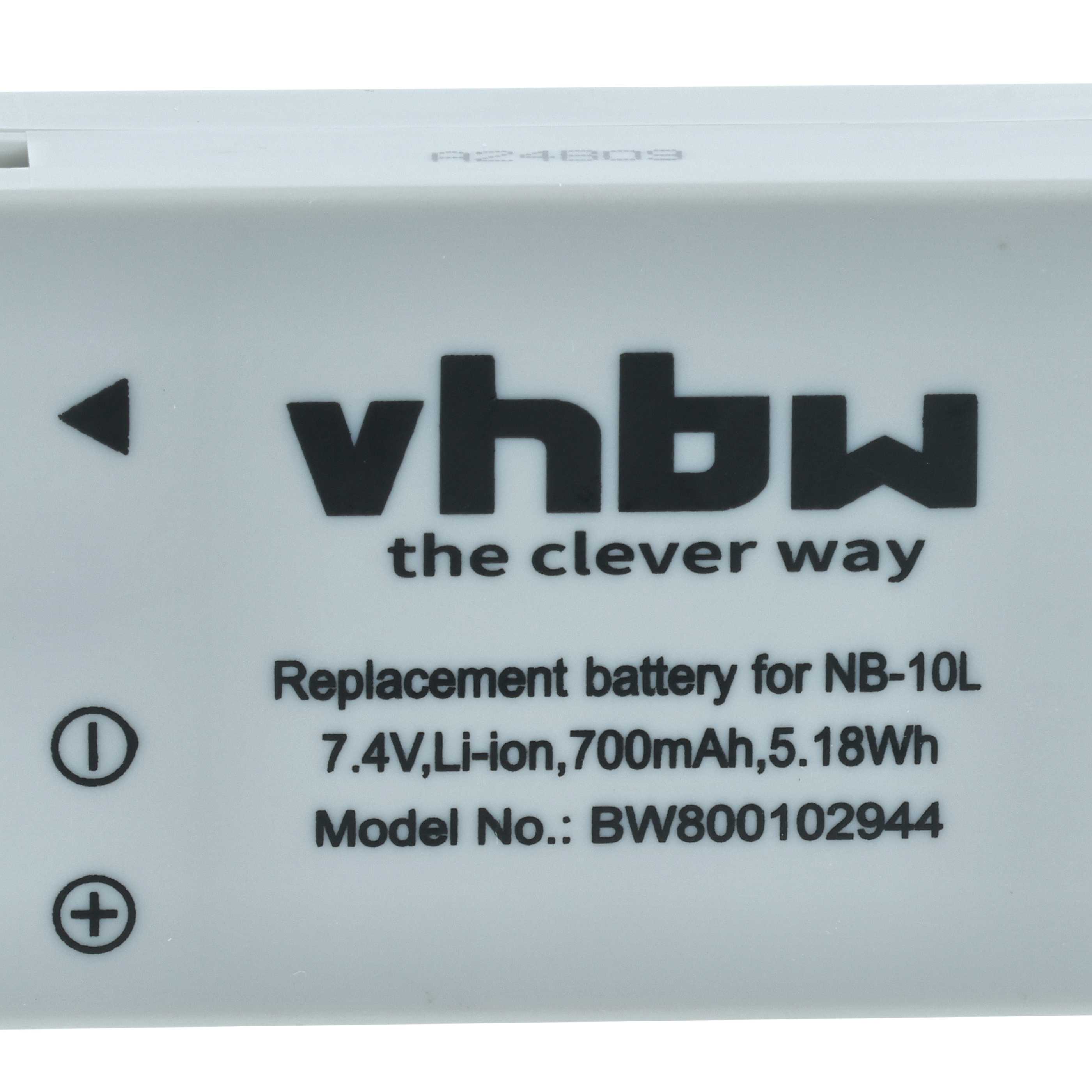 Batteria per Canon PowerShot G10 G3x SX40 SX40HS G1 X G15 SX50 700mAh 7,4V