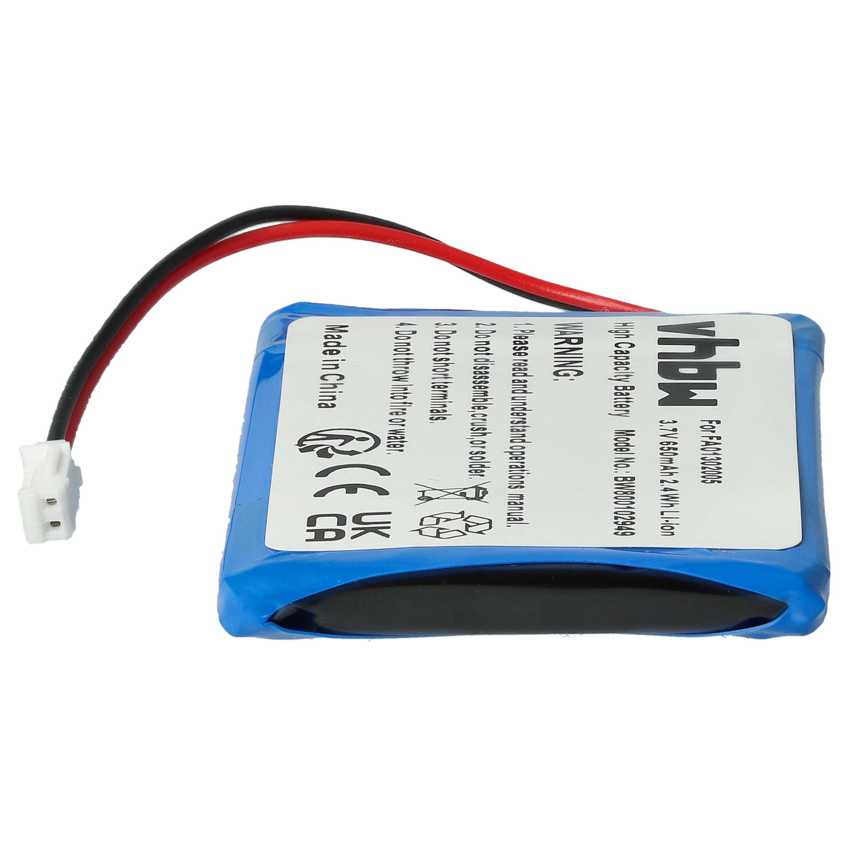 Lot De 3 Batteries Compatibles Mitel 5614, 5602, 5603, 5613 - 650 MAh, 3,7V Li-Ion, Rechargeables