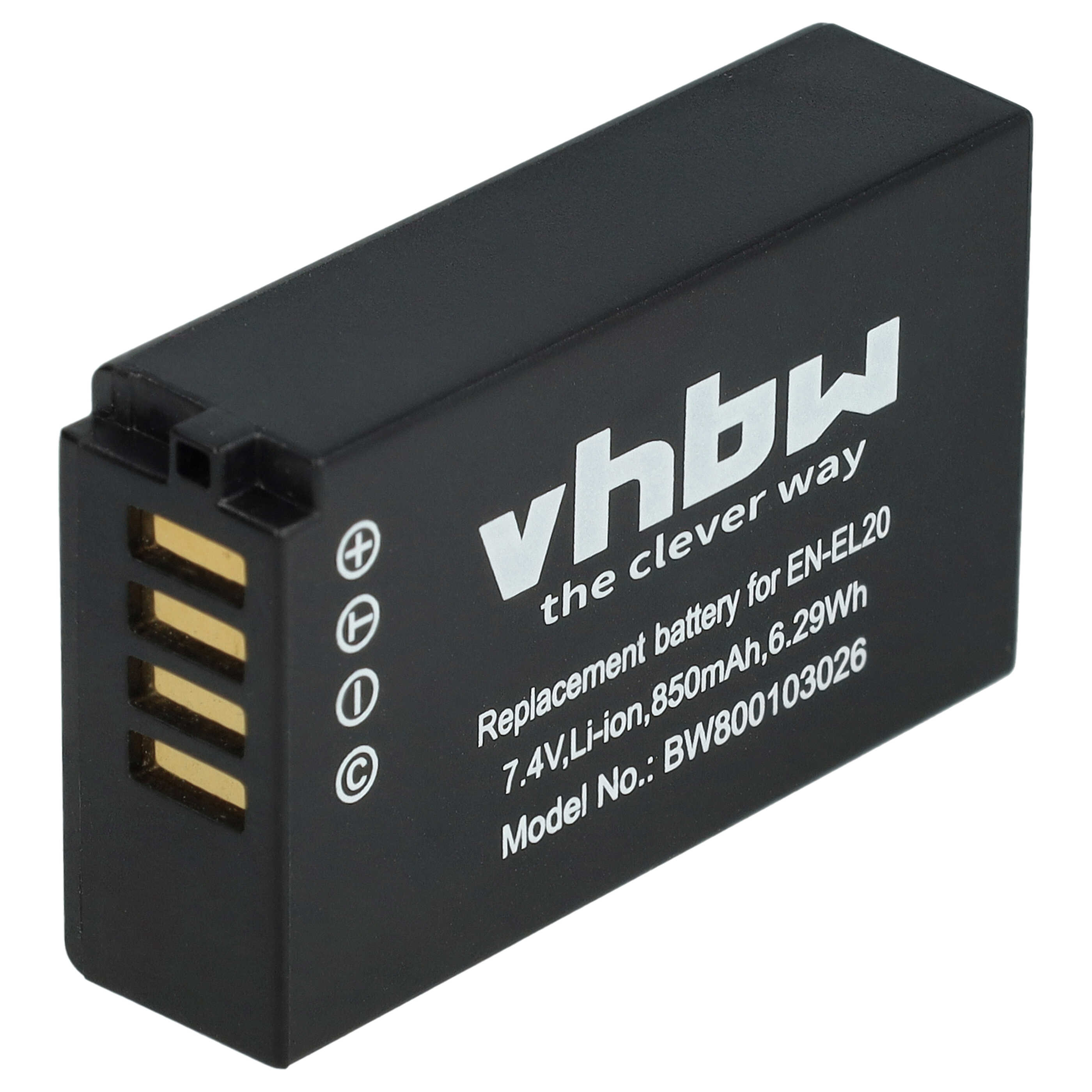 vhbw 1x batería Compatible con Nikon CoolPix P5100, P6000, P80, P90