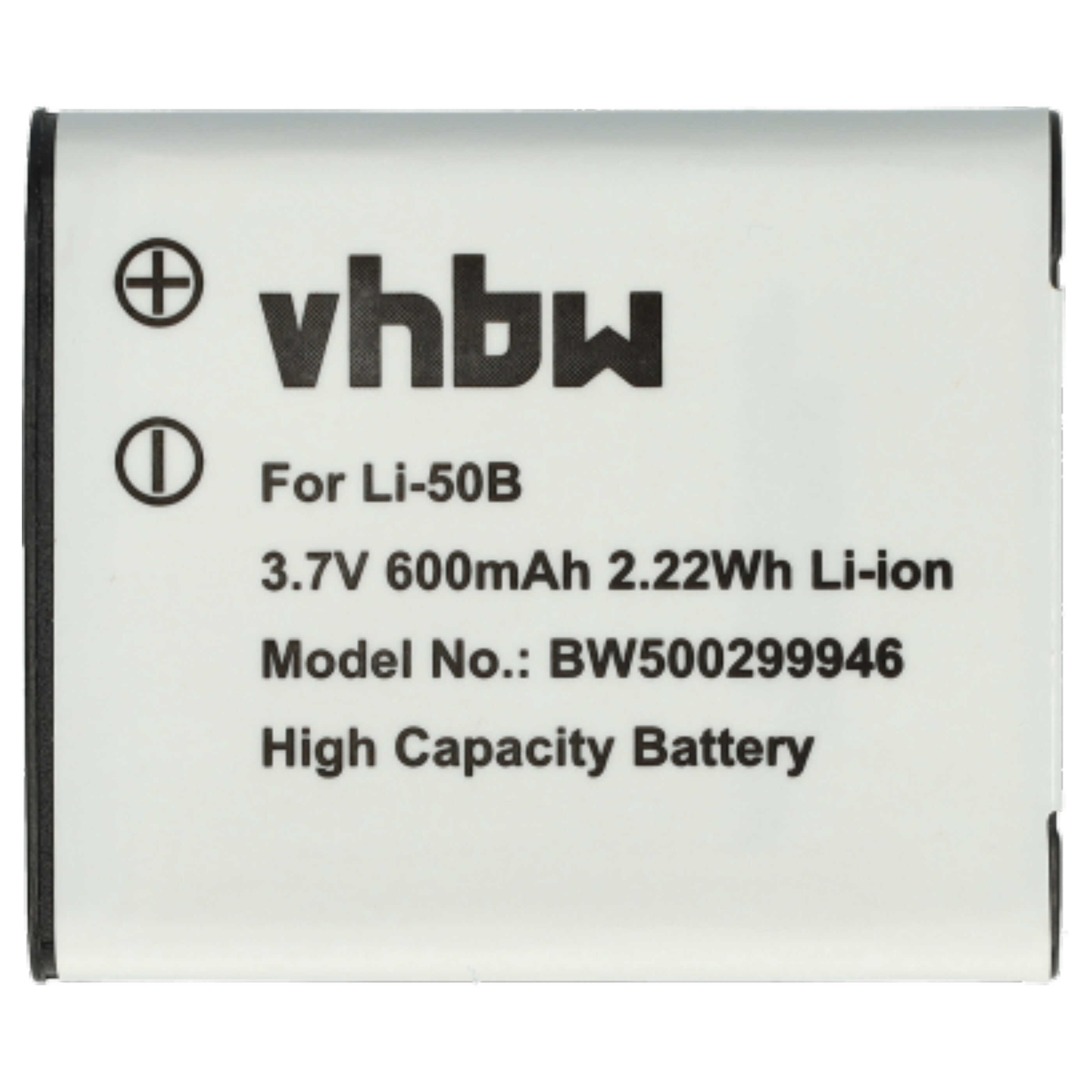 Batteria Li-ion Compatibile Panasonic VW-VBX090 | 3,7V 700mAh | Sostituisce Olympus, Casio, Kodak E Molti Altri