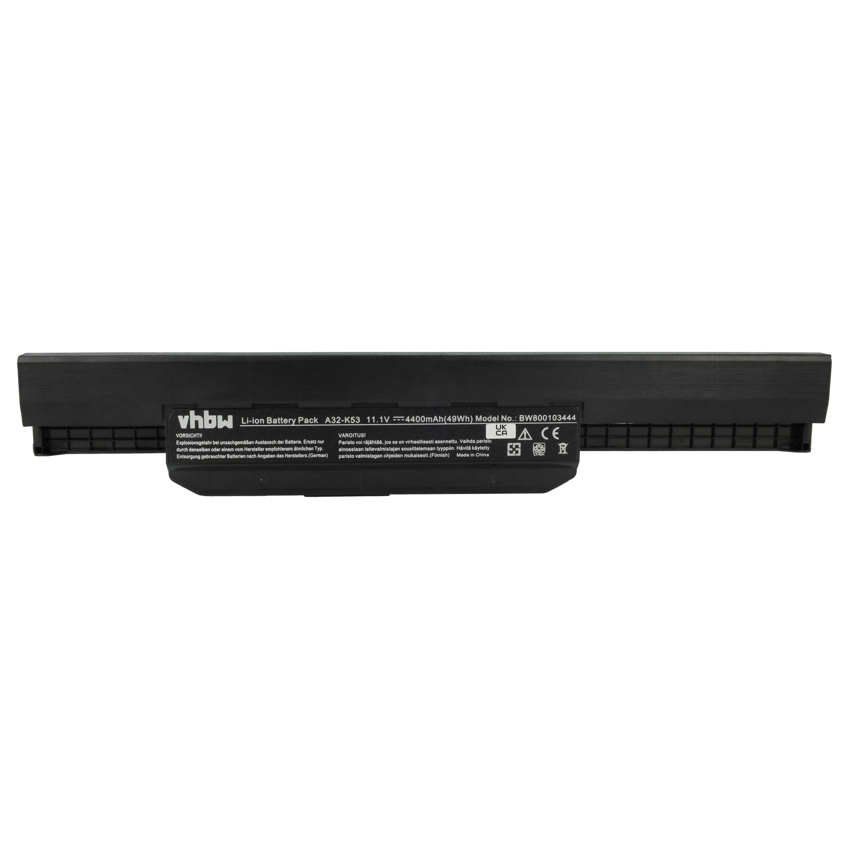 Batteria Di Ricambio Vhbw Per Notebook Asus Serie X53S, A53S, K53S, 2200mAh, 14.4V, Li-Ion, Sostituisce A32-K53, A42-K53, 0B20-00X50AS