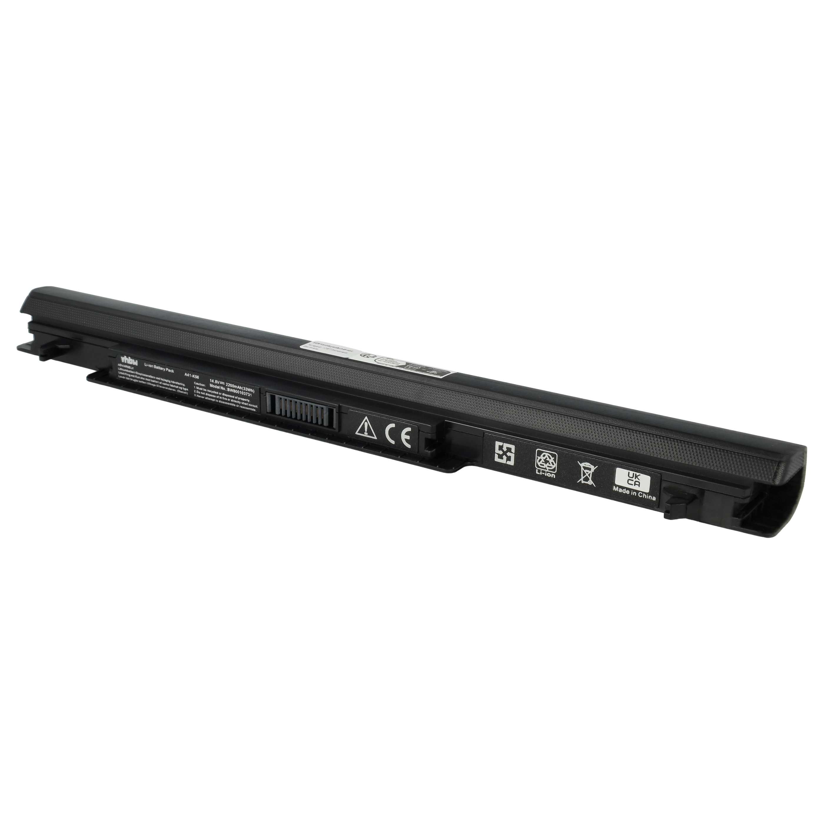 Vhbw Li-Ion batteria 2200mAh (10.8V) nero