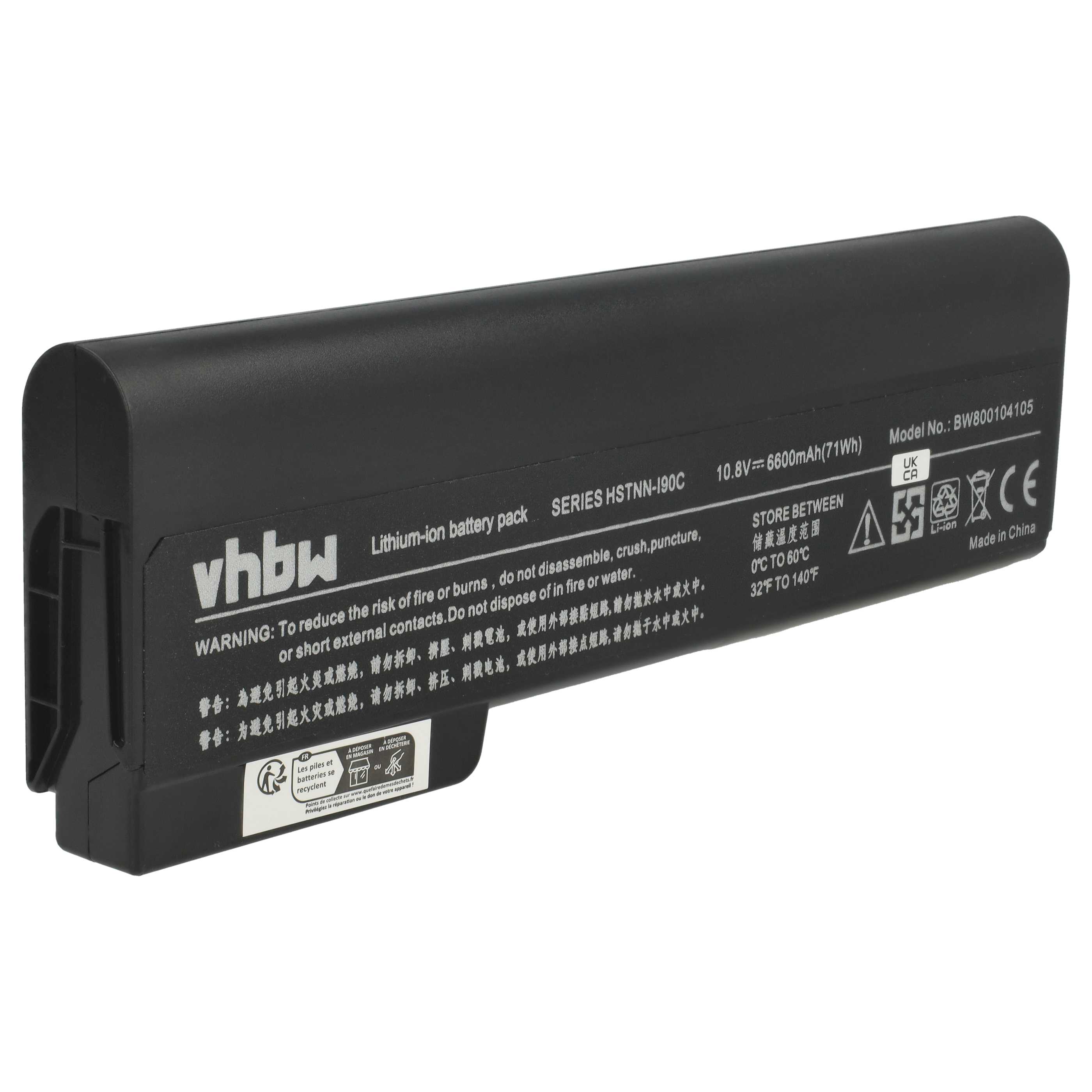 Batteria Per HP EliteBook 8560p – 11,1V, 7800mAh/87Wh, Li-Ion, Compatibile 100%