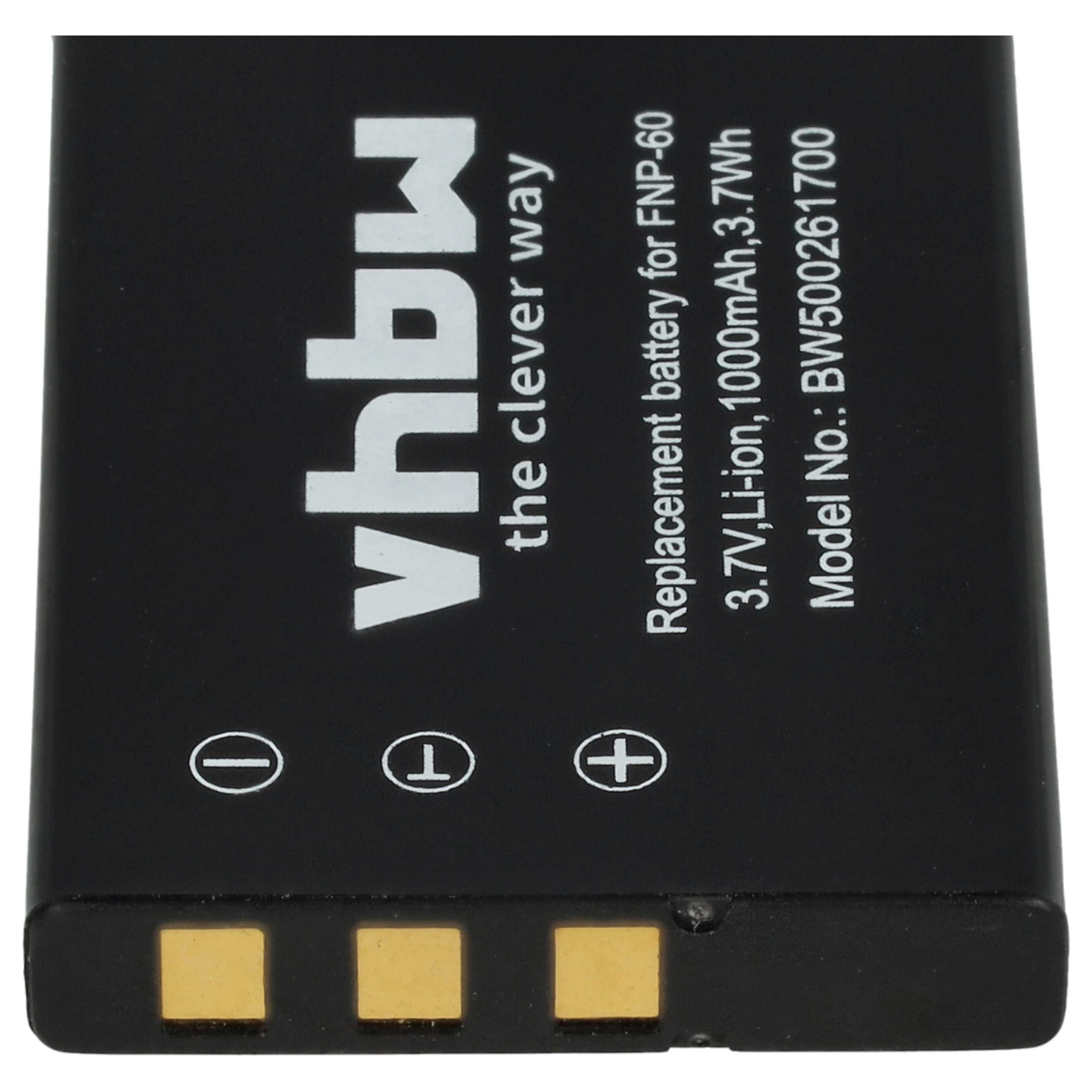 2 Batteries Compatibles Pour Caméras Odys/Multicam - Modèles MC-HD800, HD8000, HD81i, MC-A8