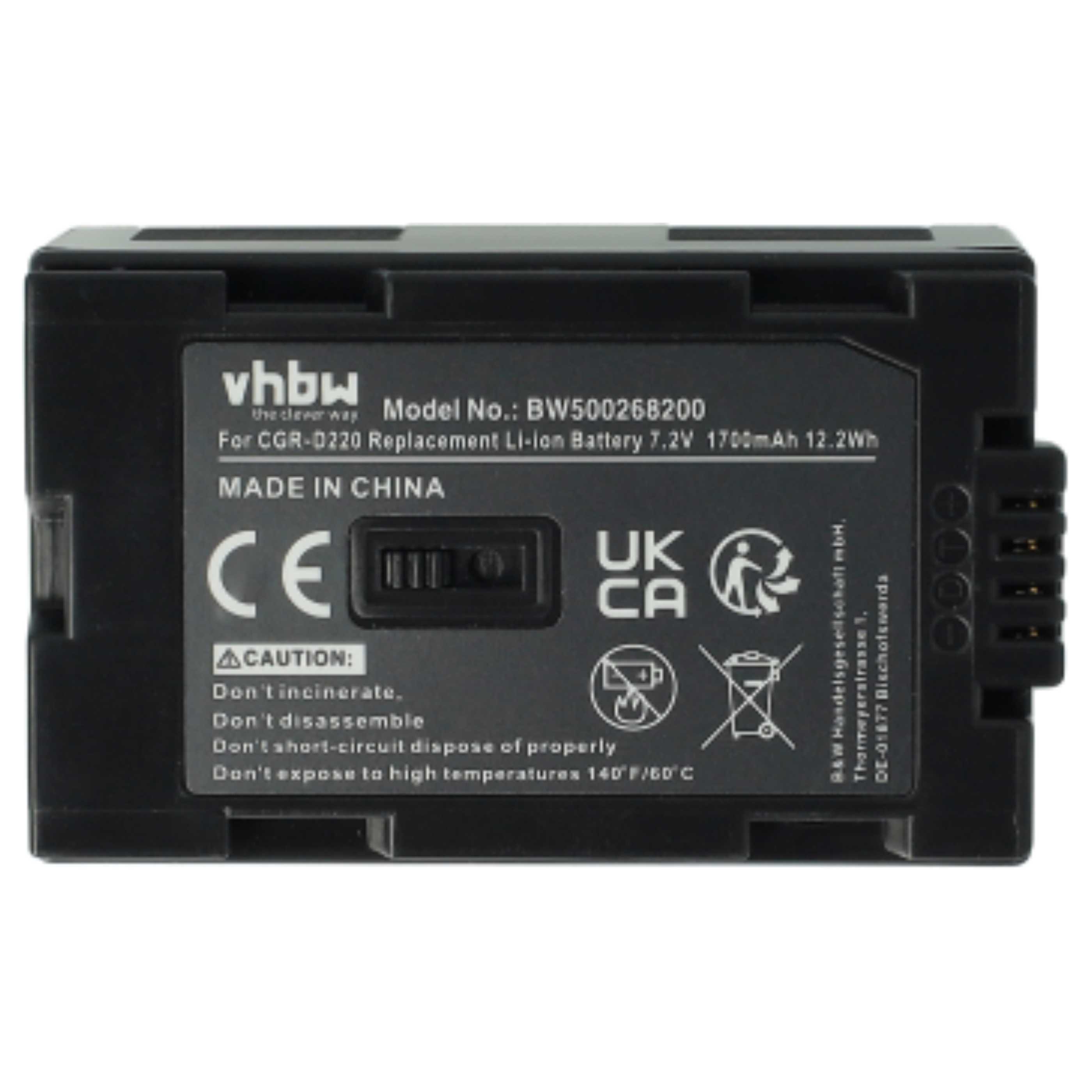 vhbw 2X batería Compatible con Panasonic NV-GS11, NV-GS8, NV-GX7, NV-GS15, NV-GS5, NV-GS3, NV-GS7 cámara de vídeo (1700 mAh, 7,2 V, Li-Ion vhbw 2X batería Compatible con Panasonic NV-GS11, NV-GS8, NV-GX7, NV-GS15, NV-GS5, NV-GS3, NV-GS7 cámara de vídeo (1700 mAh, 7,2 V, Li-Ion