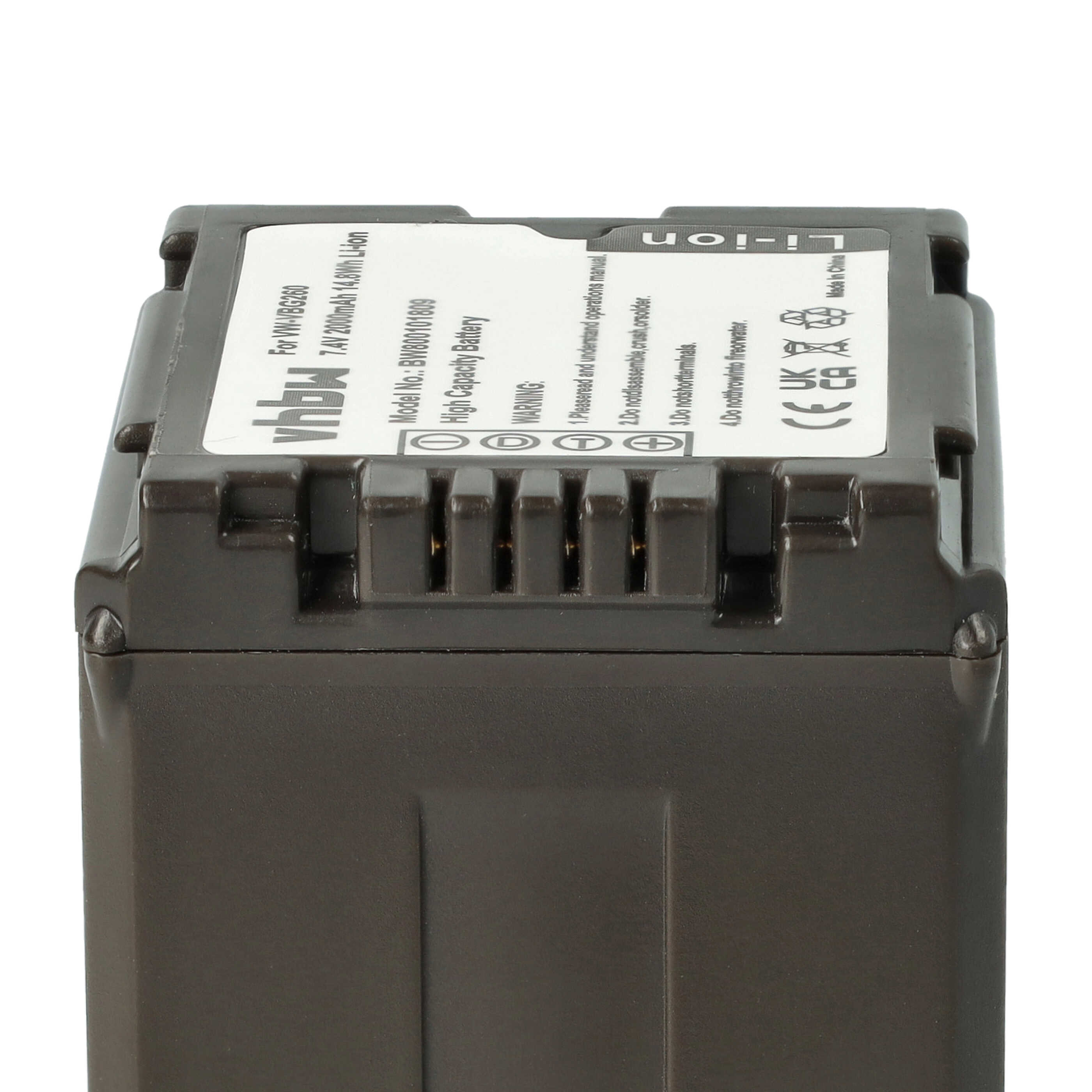 Vhbw 2x Batteria Compatibile Per Panasonic HDC-HS9, HS3000, HS700 - 700mAh, 7,2V, Li-Ion Con Infochip - 5