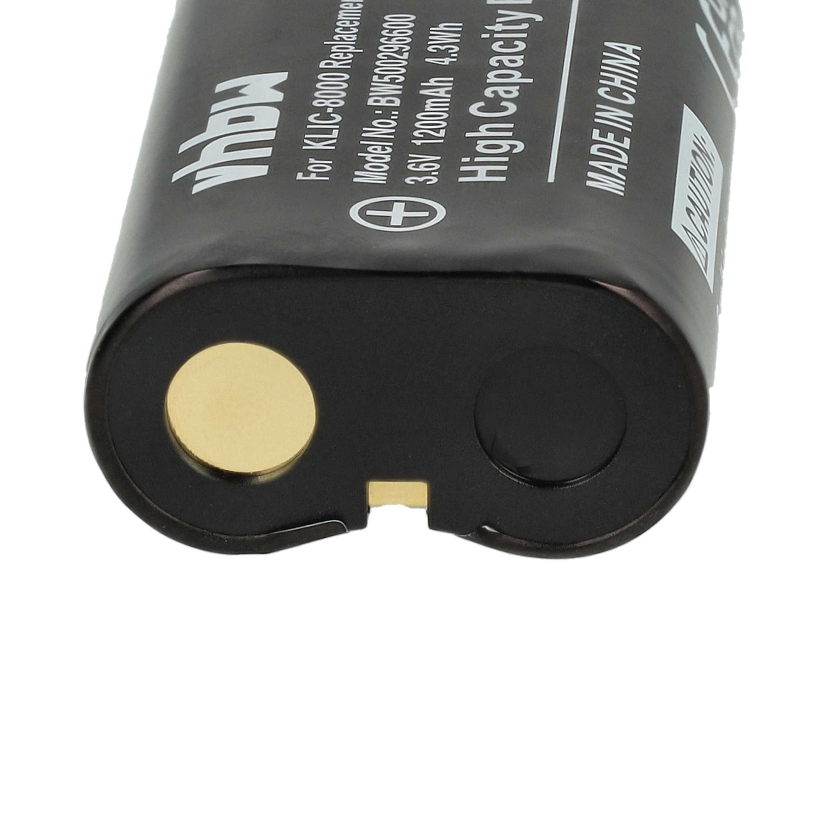 Battery for Kodak Easyshare Z8612 IS KLIC-8000, RB50 3.7V Li-ion