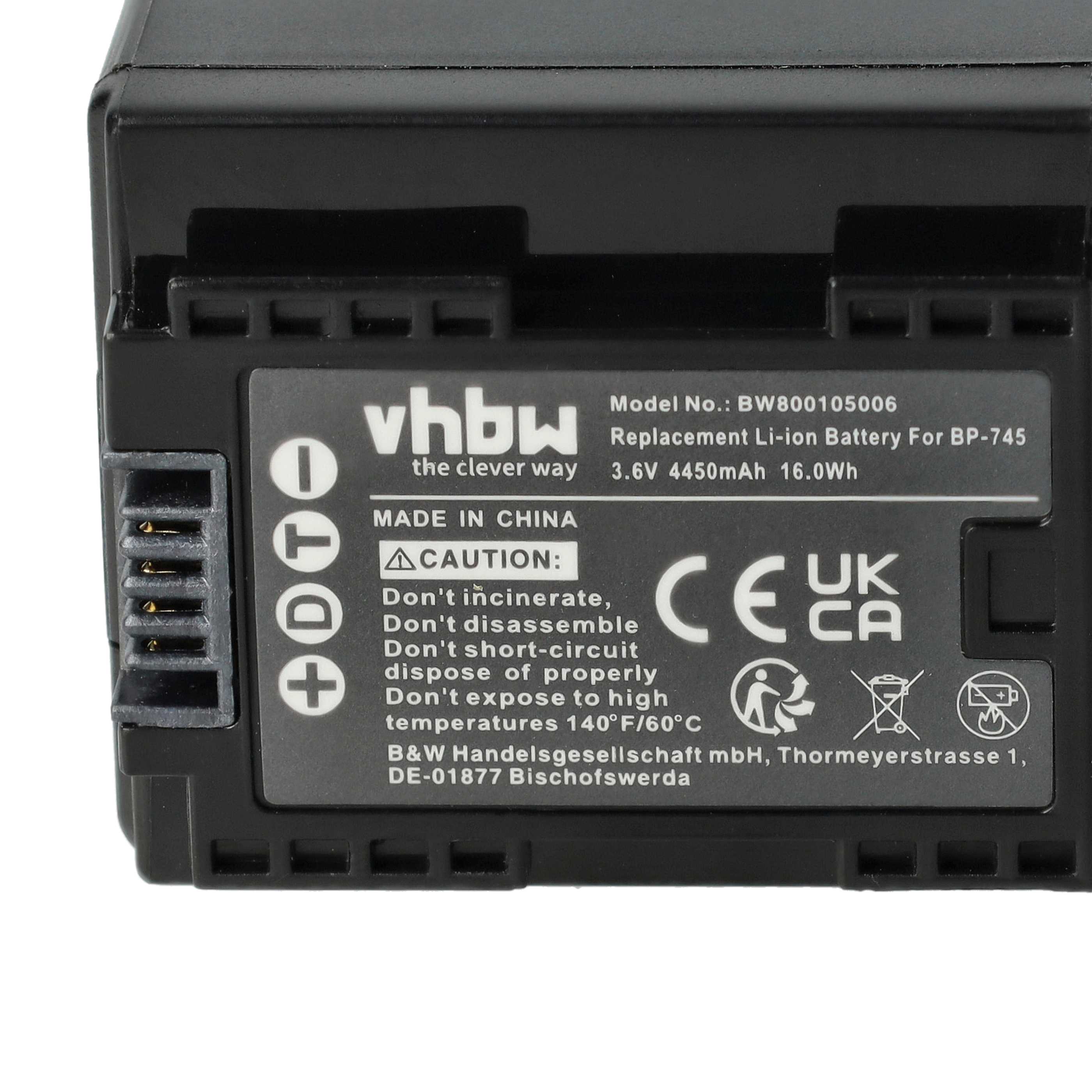 Vhbw Telecomando Per Scatto A Distanza IR Compatibile Con Canon Legria HF G40, HF G25, HF G10