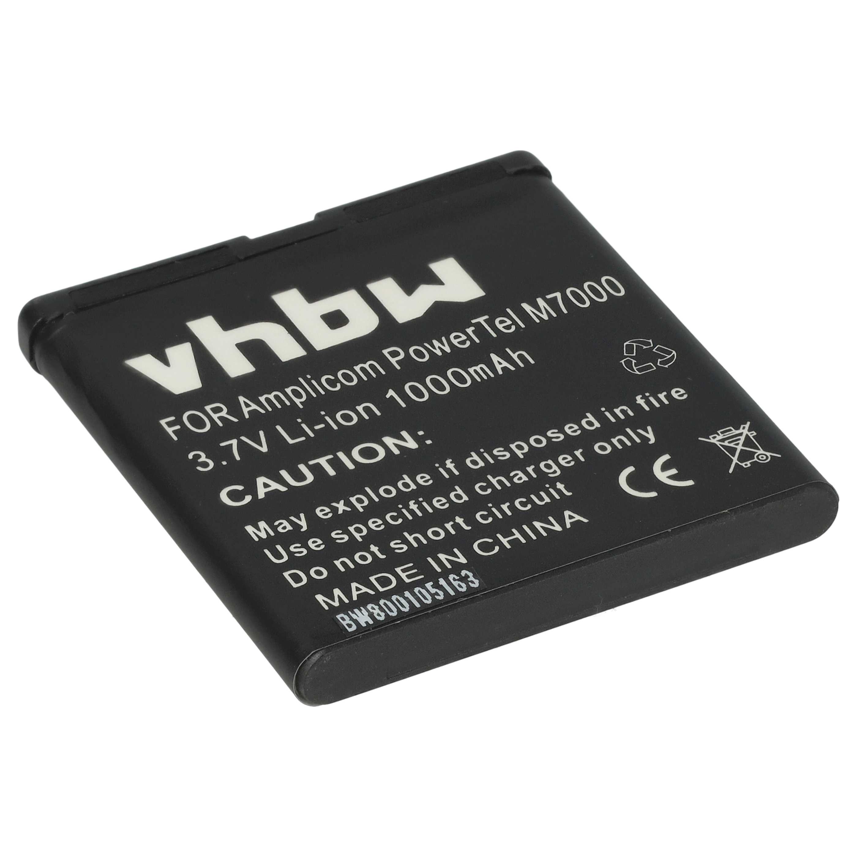 Batteria Per Telefono Fisso Audioline Vhbw Batería Recargable Compatible Con Amplicomms PowerTel M6300 Móvil, Smartphone (1200 MAh, 3,7 V, Li-Ion Ricambio Batteria Amplicom M6700