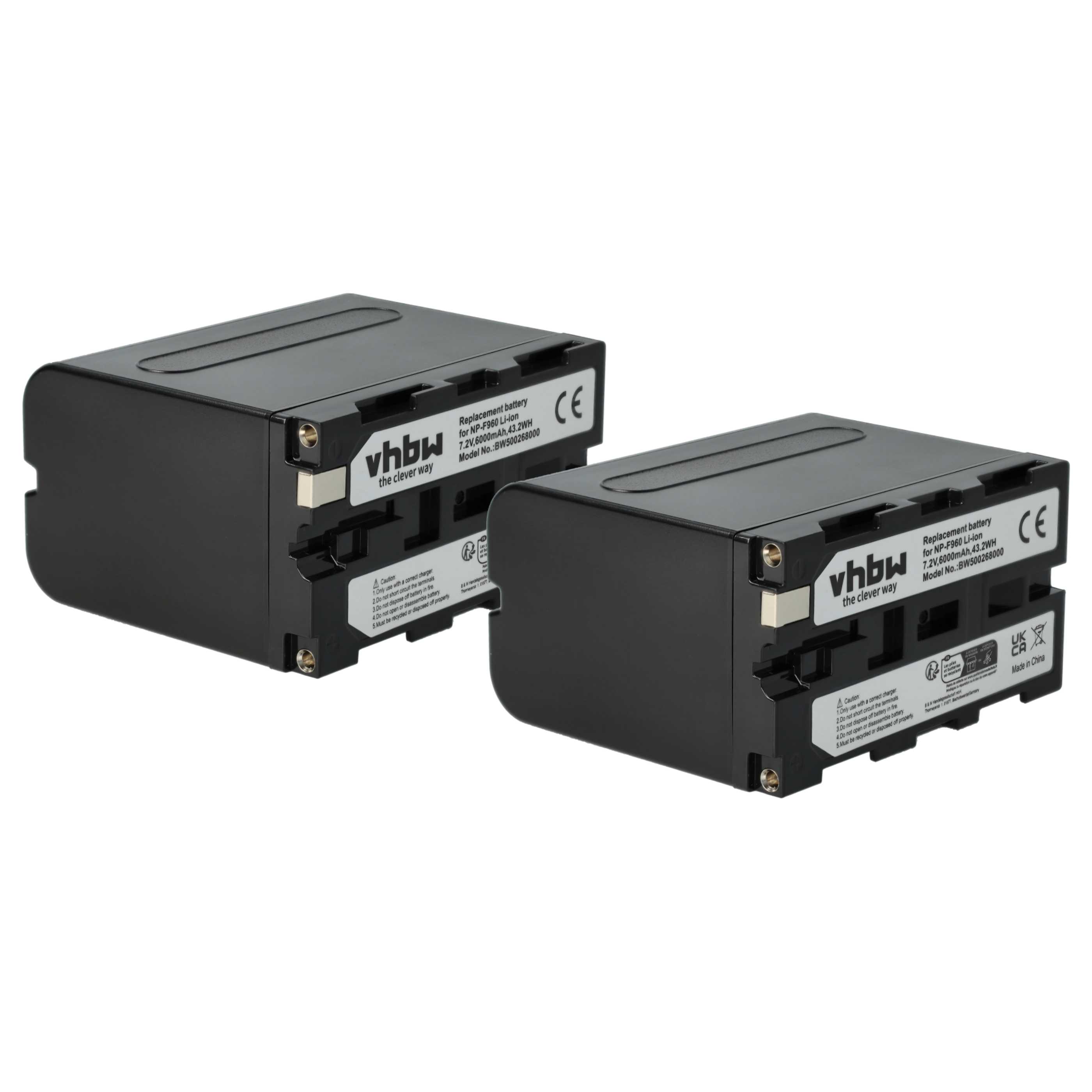 Vhbw Batteria 3600mAh Per Videocamera Sony (NP-F750, F550, F930) – CCD-TRV517, TRV4, TRV41 E Altri