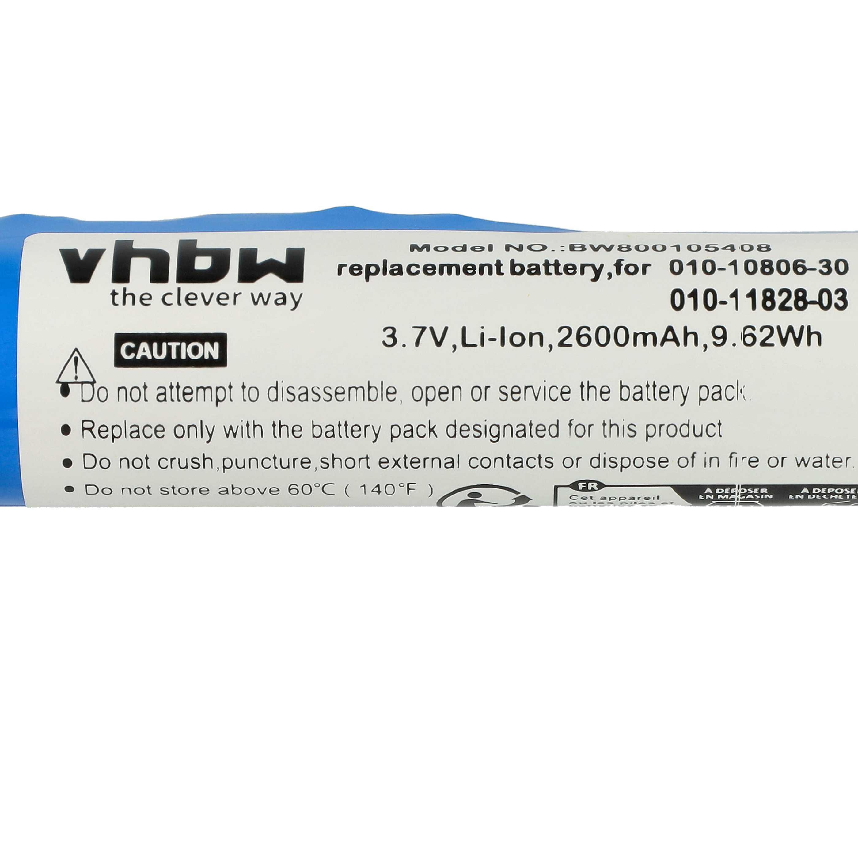 Batteria Sostitutiva Vhbw Per Collare Garmin - 2600mAh, 3.7V Li-Ion (Compatibile Con 361-00029-04, 361-00029-02) - Foto 2