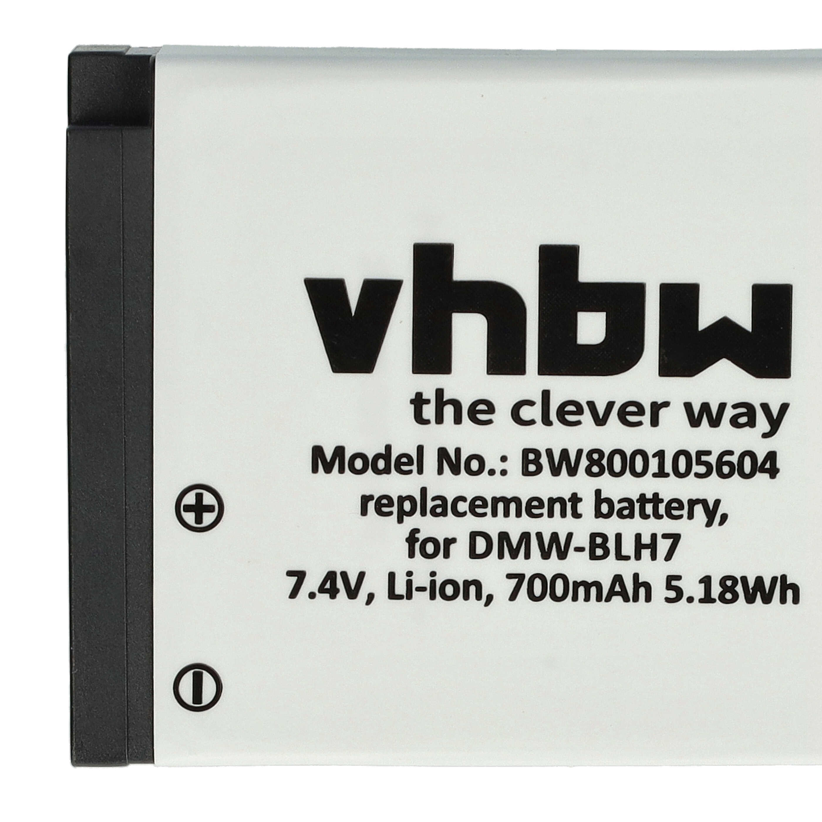 vhbw Akku passend für Panasonc Lumx DMC-GM5, DMC-GM5K, DMC-GM5KEG-K
