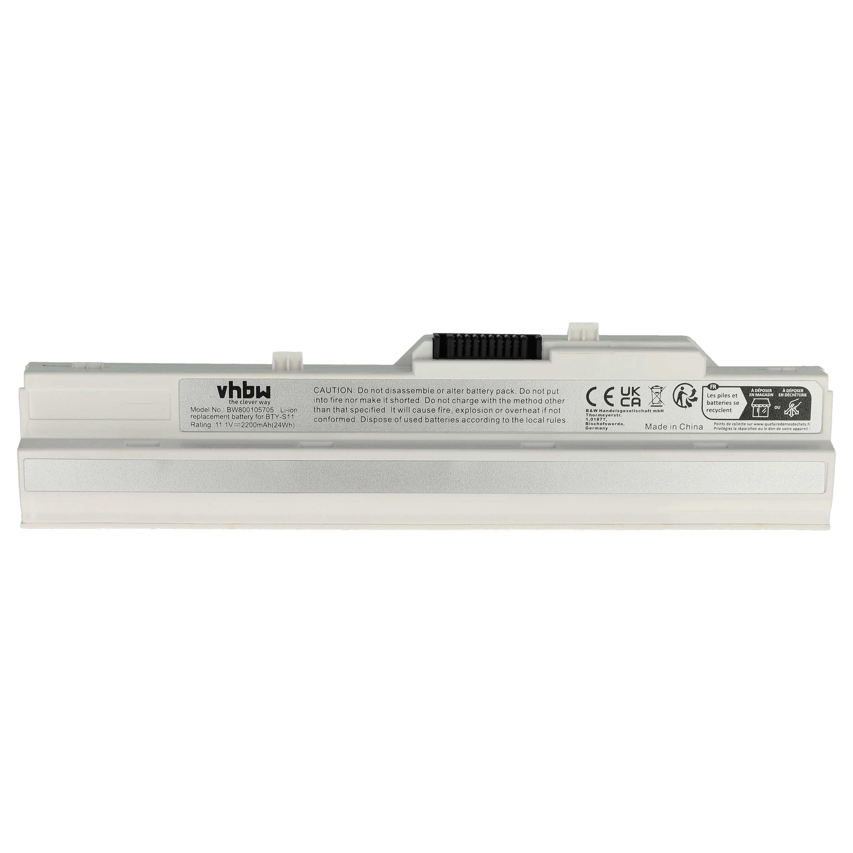 Vhbw Batteria Compatibile Per Notebook Belinea B.Book 2 XS – 2200mAh, 11,1V, Li-Ion