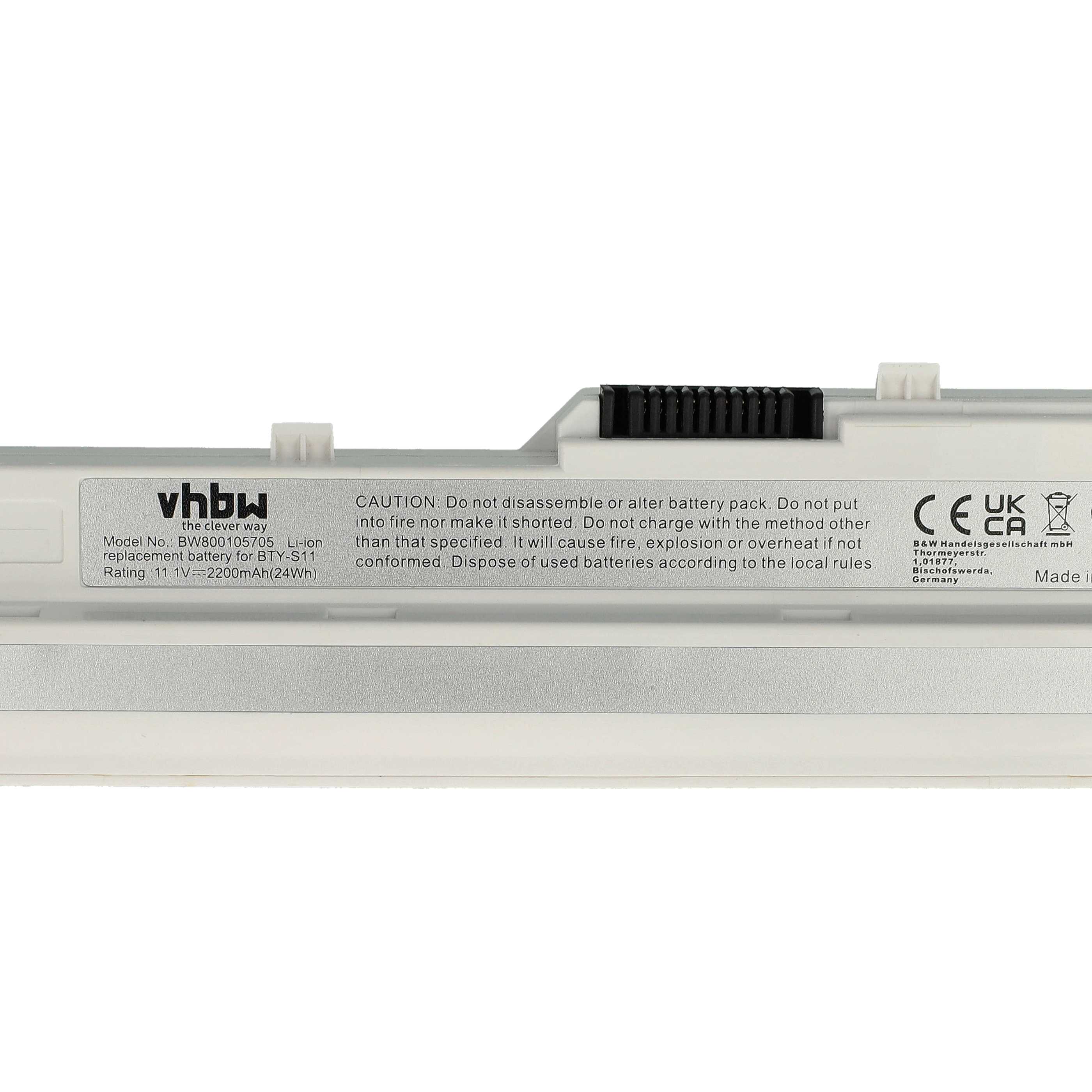 Batteria BIOS Vhbw 200mAh 3V Li-Ion Compatibile MSI Wind MS-N011, NB10051, NB10052 E Altri - 3