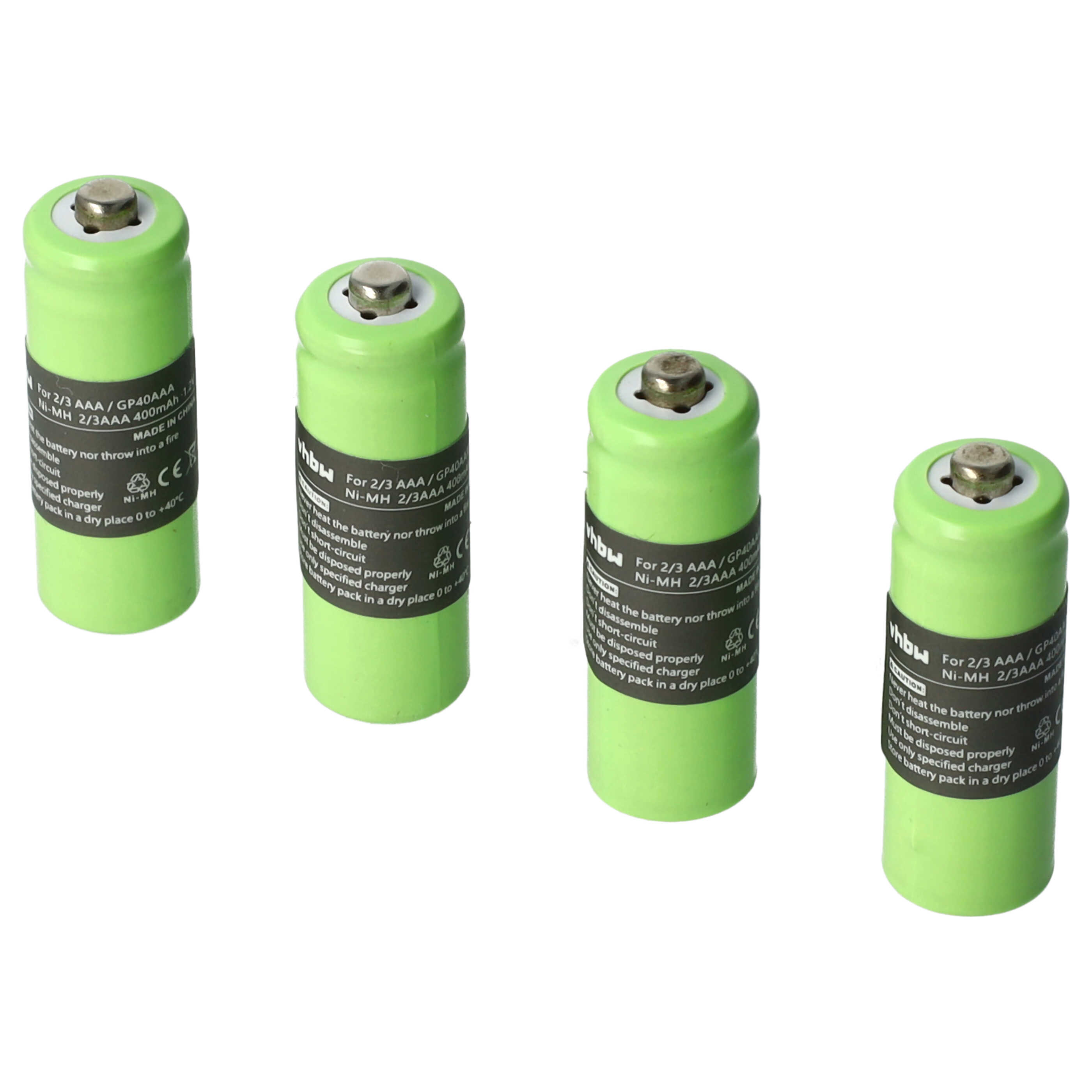 4x Akku für Hagenuk 2/3 AAA GP40AAAMC GP40AAAM GP40AAA 400mAh 1,2V - Afbeelding 1 van 9