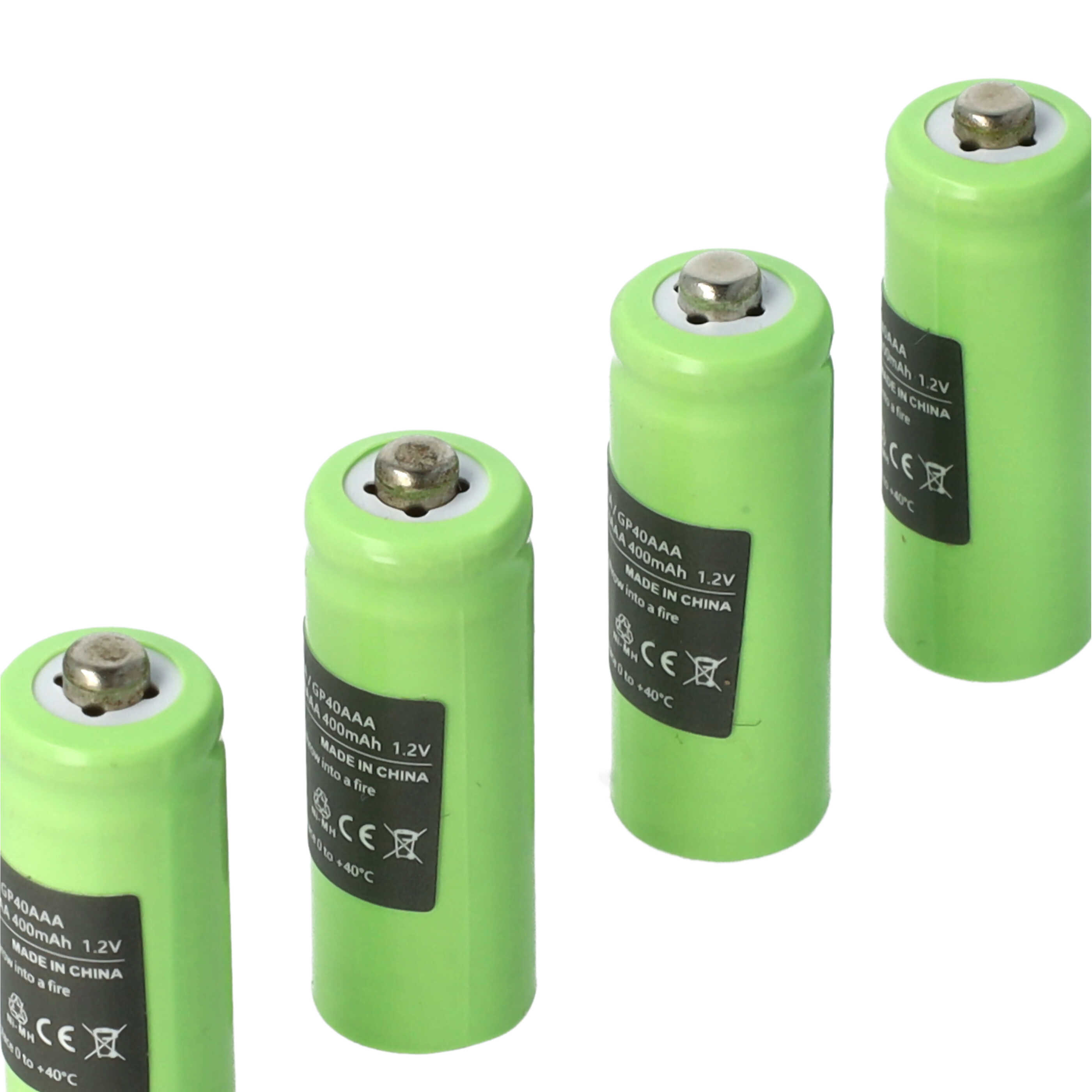 4x Akku für Hagenuk 2/3 AAA GP40AAAMC GP40AAAM GP40AAA 400mAh 1,2V - Afbeelding 7 van 9