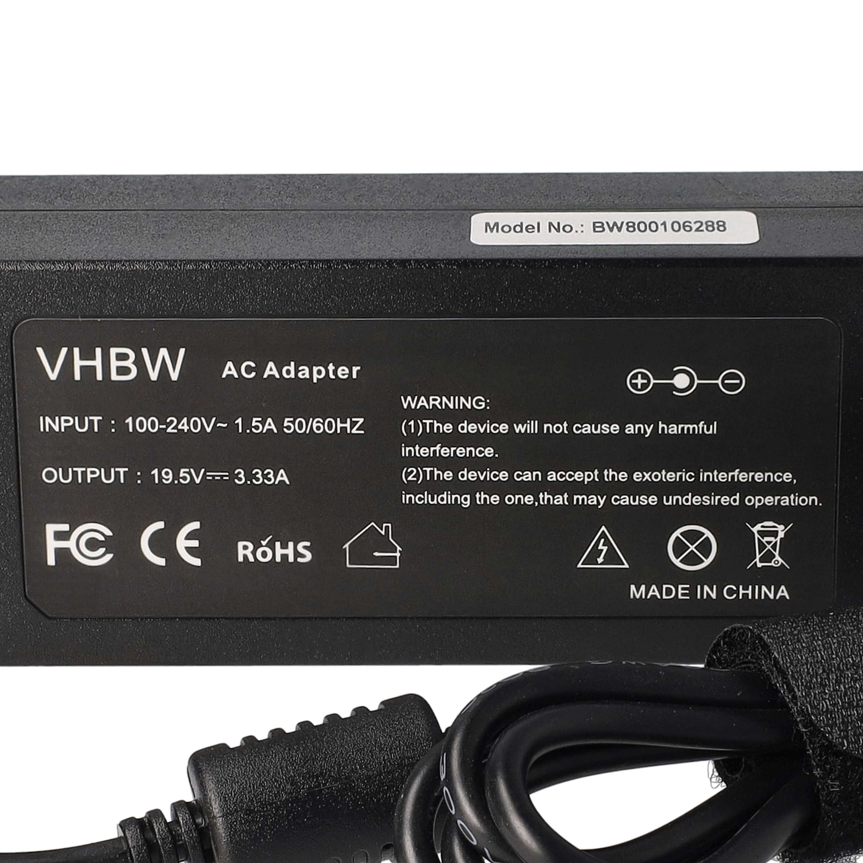 Alimentation chargeur pour HP COMPAQ Envy Sleekbook 4-1031 19,5V 3,3A