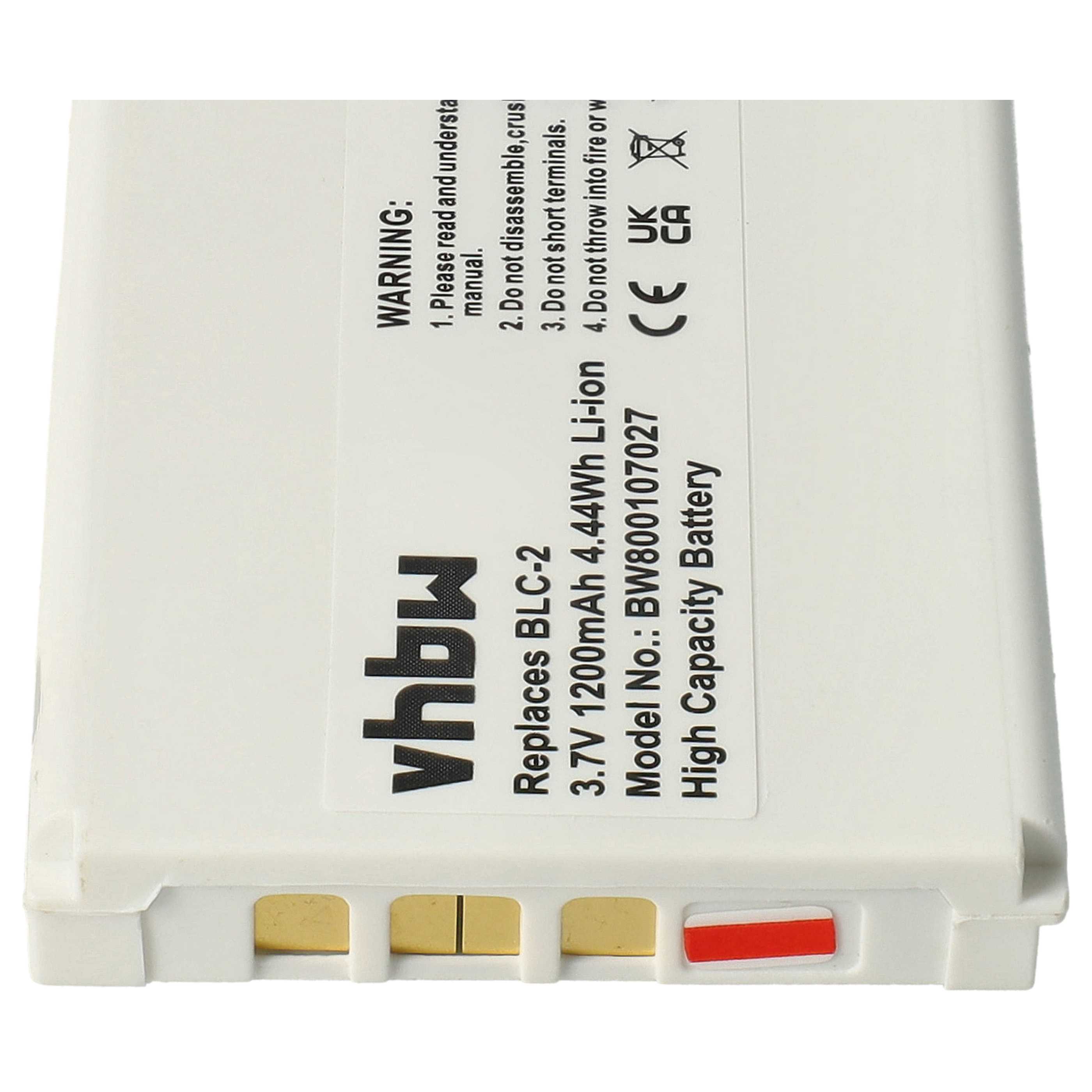 Batterie 1200mAh Li-ion Pour Terminaux CipherLab 8000 8200 8230 8300 - Neuf, Référence Vhbw