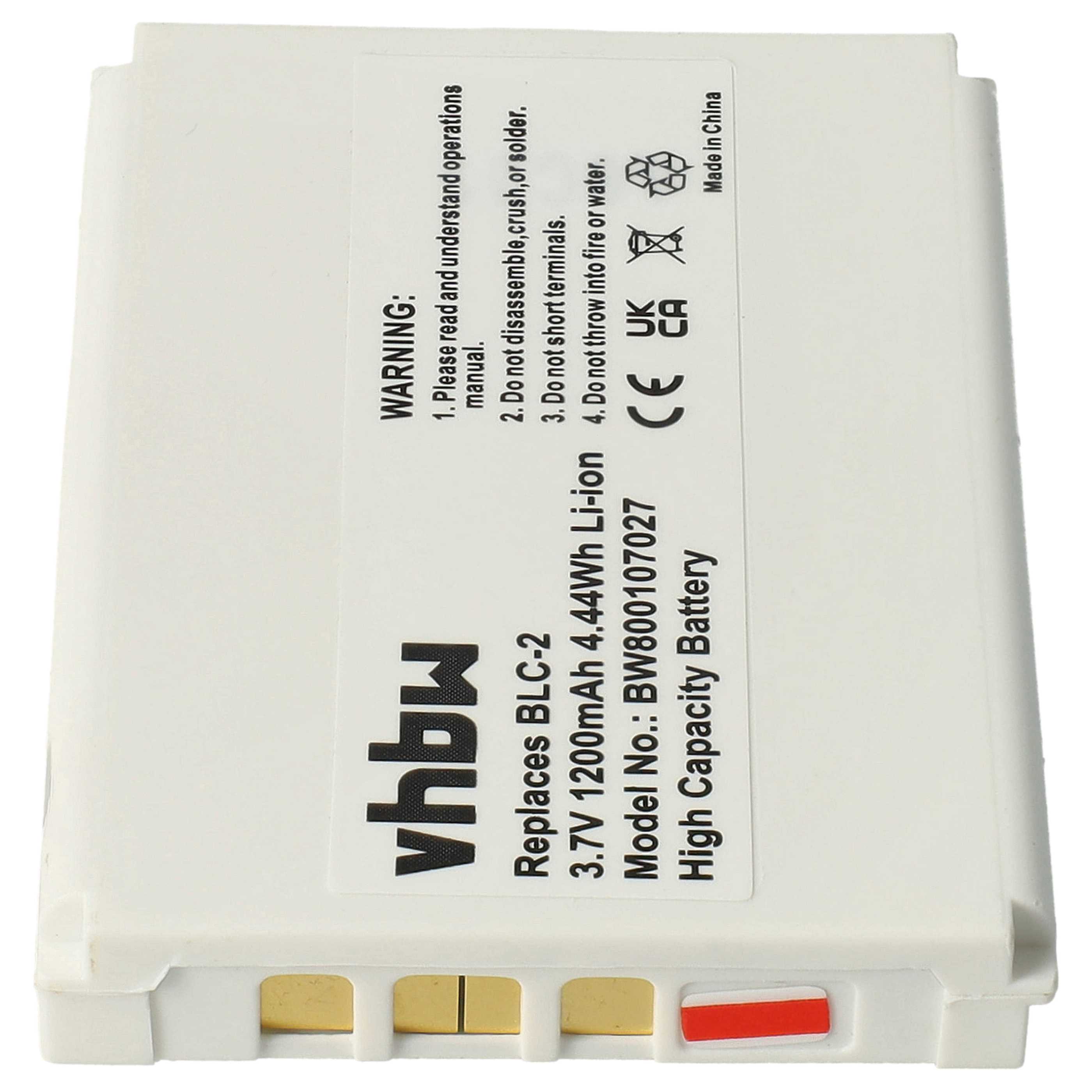 Batterie Neuve 1200mAh Li-ion Pour Terminaux CipherLab 8000, 8200, 8230, 8300, Référence Vhbw