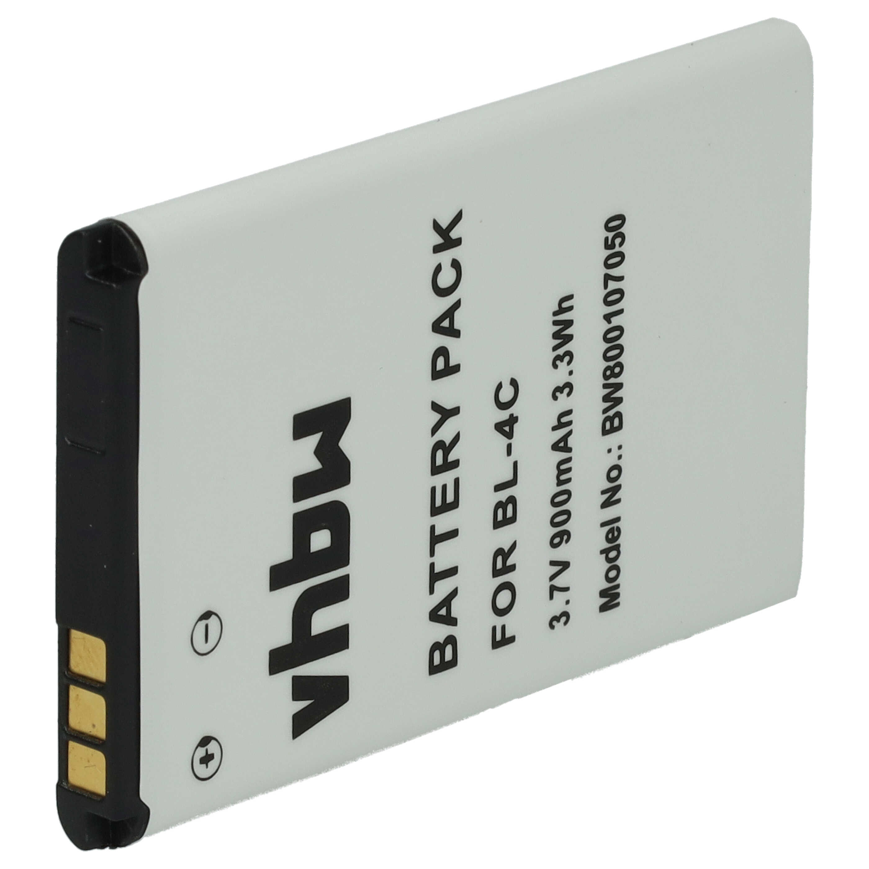 Batterie 900mAh Pour Téléphone Emporia TalkGlam F88, IO88, MD212 - Rechargeable Li-ion, 3,7V - Marque Vhbw
