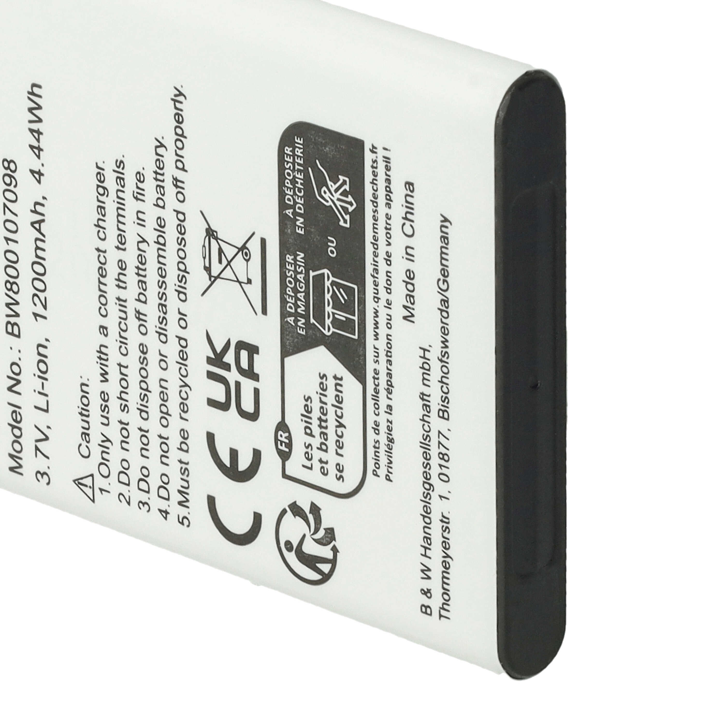 Batteria Vhbw 1000mAh Per NGM BL-OS4 – Li-Ion 3.7V, Ricambio Per Smartphone Con Protezioni Di Sicurezza