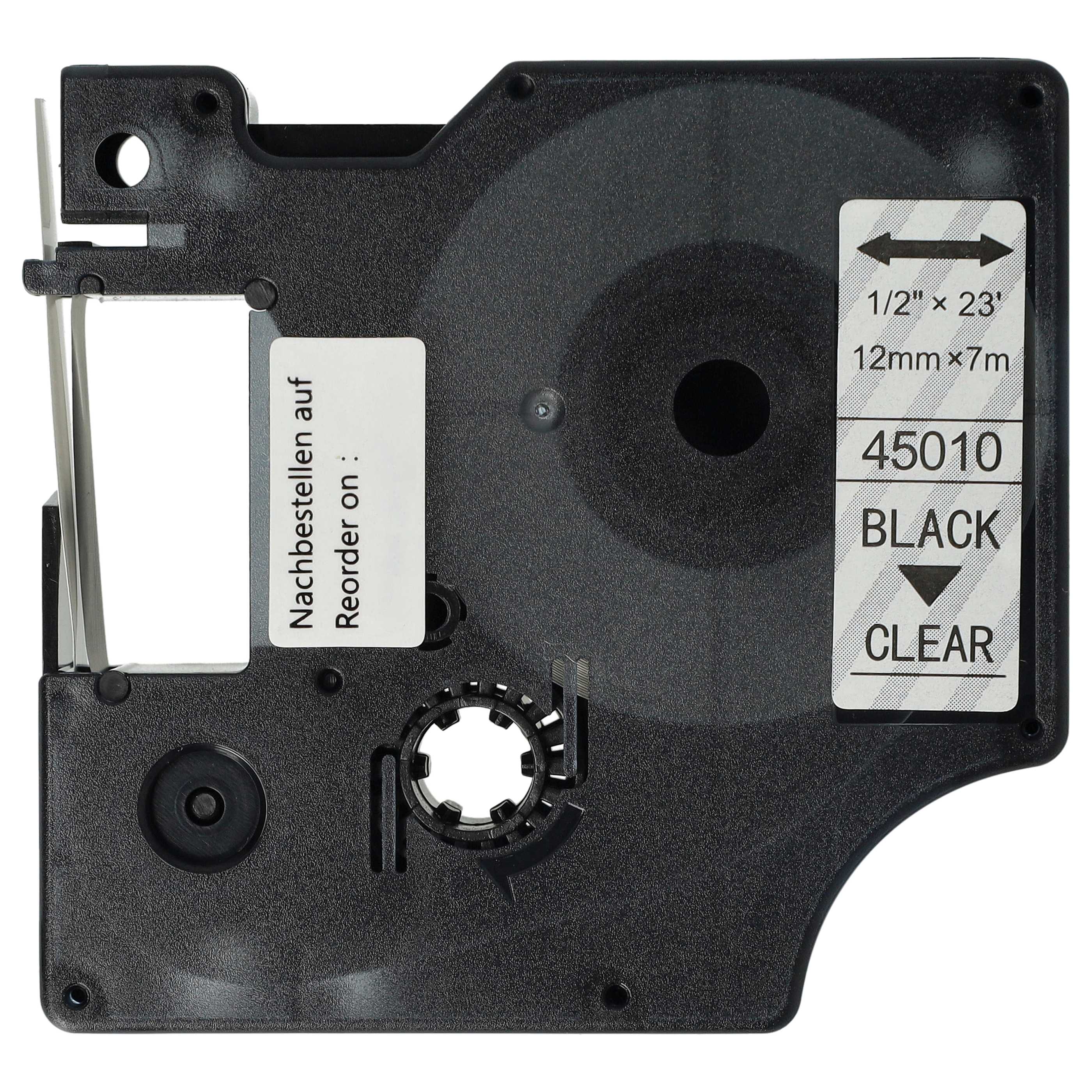 Tape for Dymo 5000 2000 5500 1000+ 1000 4500 3500 Black/Clear - Picture 3 of 9