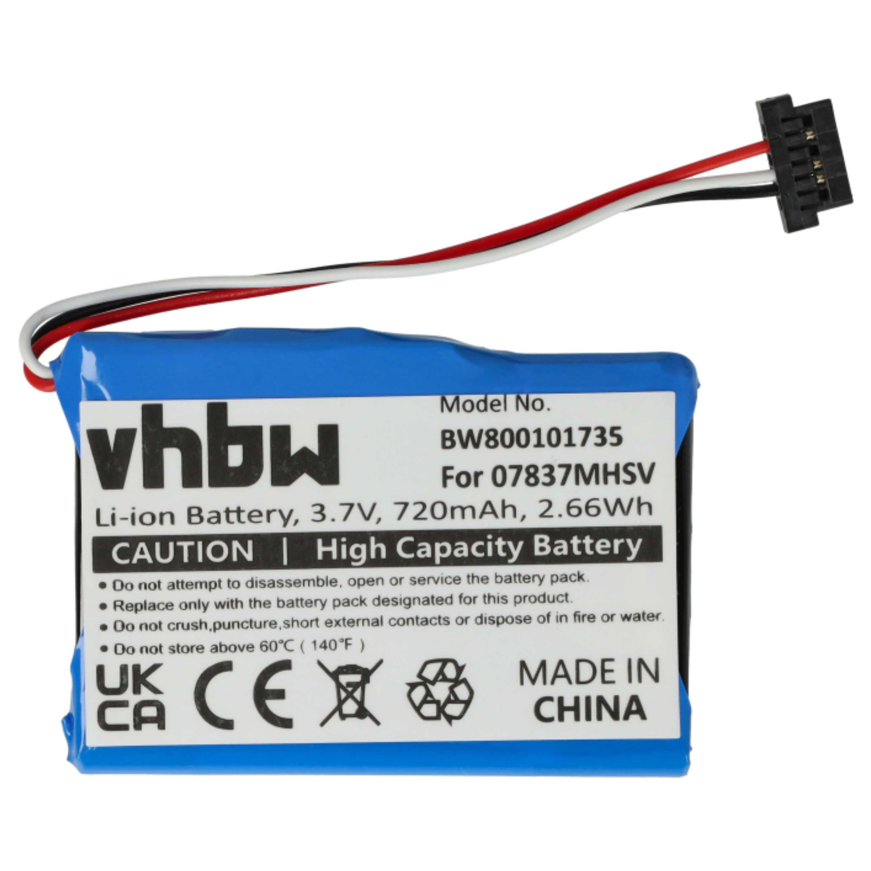 Batteria per Magellan BP-LP720/11-A1B, 3,7V, Li-Ion