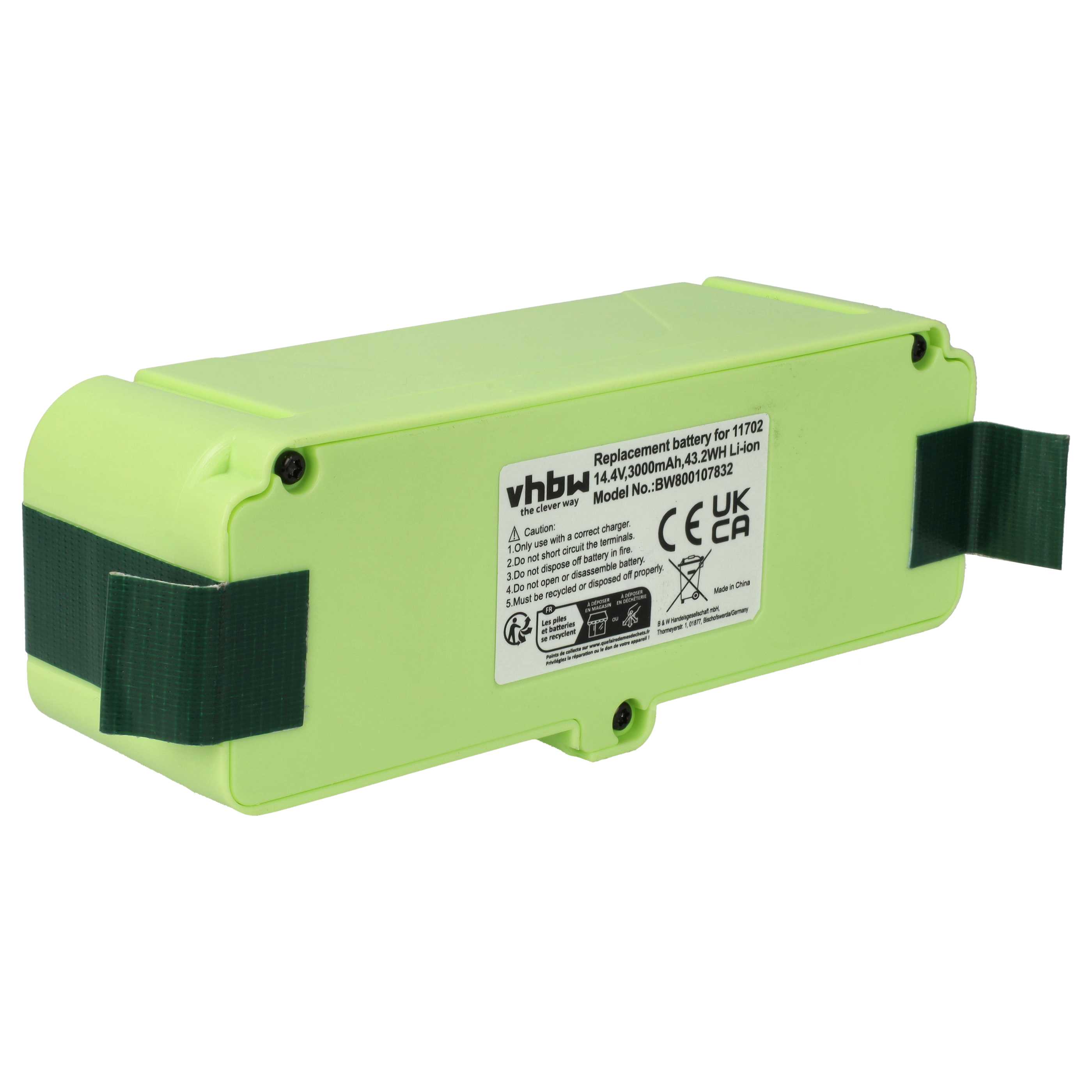 EXTENSILO 1x Batterie compatible avec iRobot Roomba 562, 555, 560, 540